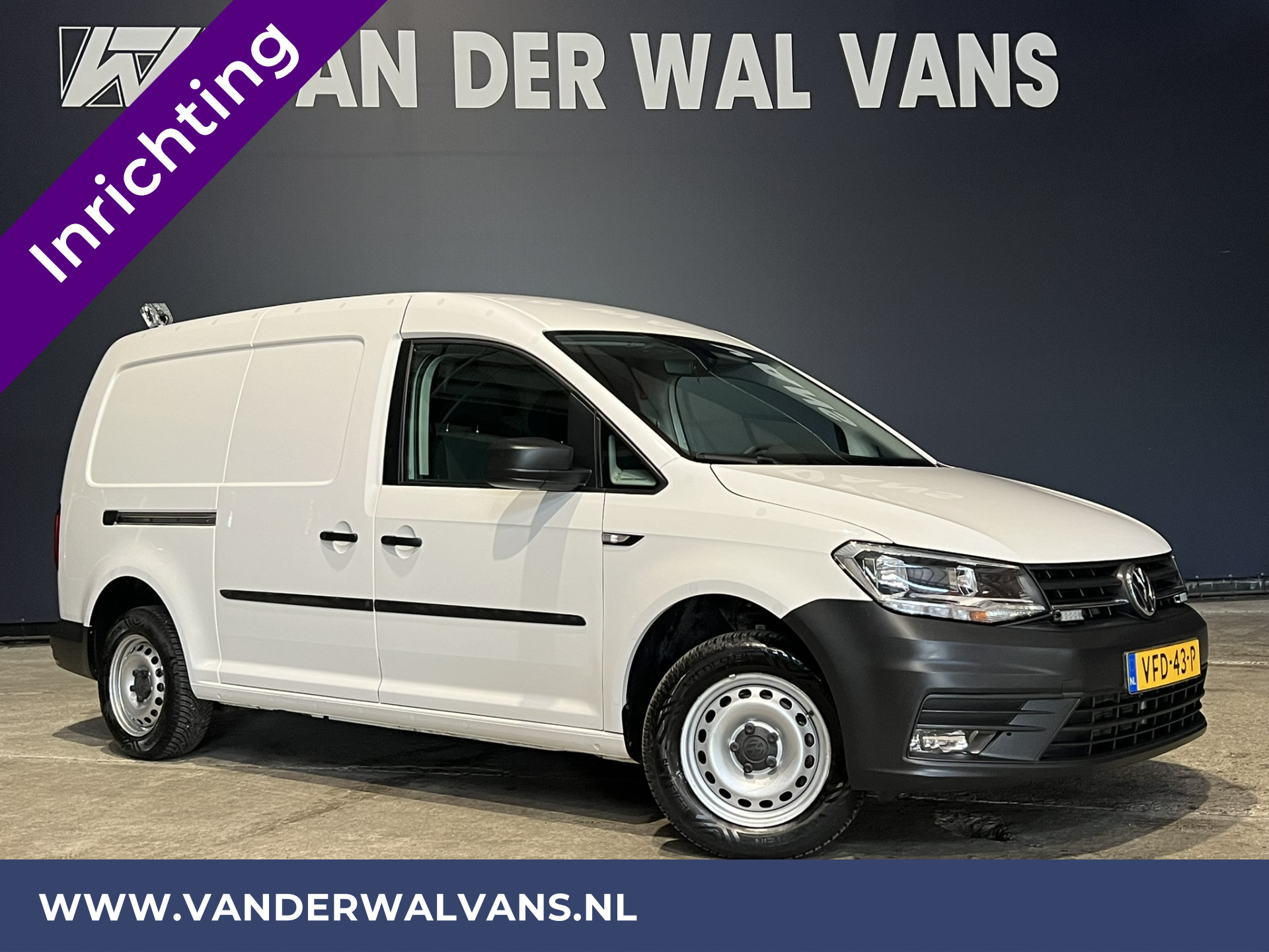 Volkswagen Caddy 2.0 TDI L2H1 Maxi inrichting Euro6 Airco | Navigatie | Apple Carplay | Omvormer Android Auto, 1500kg Trekhaak, Cruisecontrol, Parkeersensoren