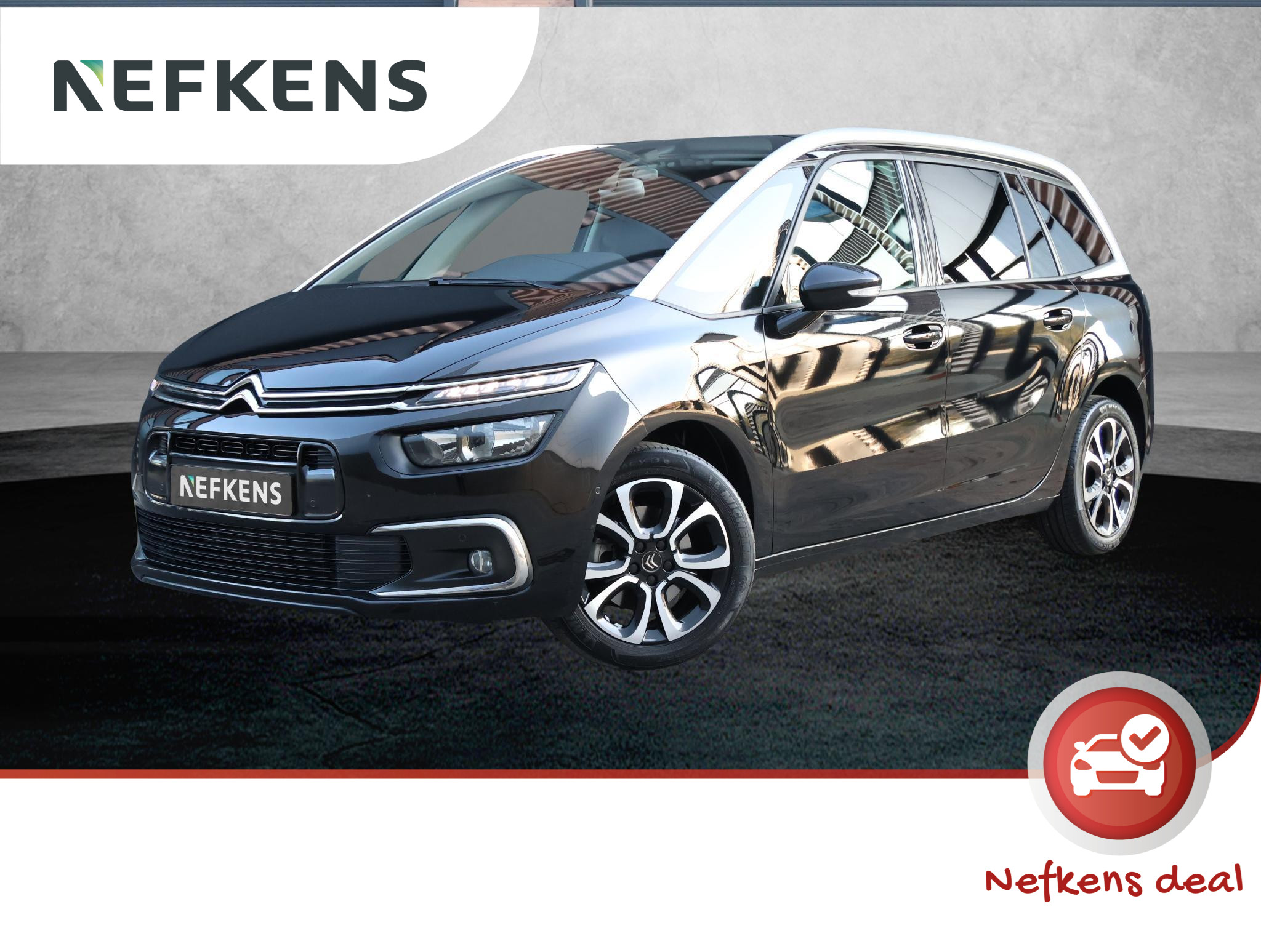 Citroën Grand C4 Spacetourer 180pk P.T. Business 1ste eigenaar | Camera | 17"LMV | Half-LEER/7 Personen | Dodehoekdetectie | Keyless entry | Massage stoelen