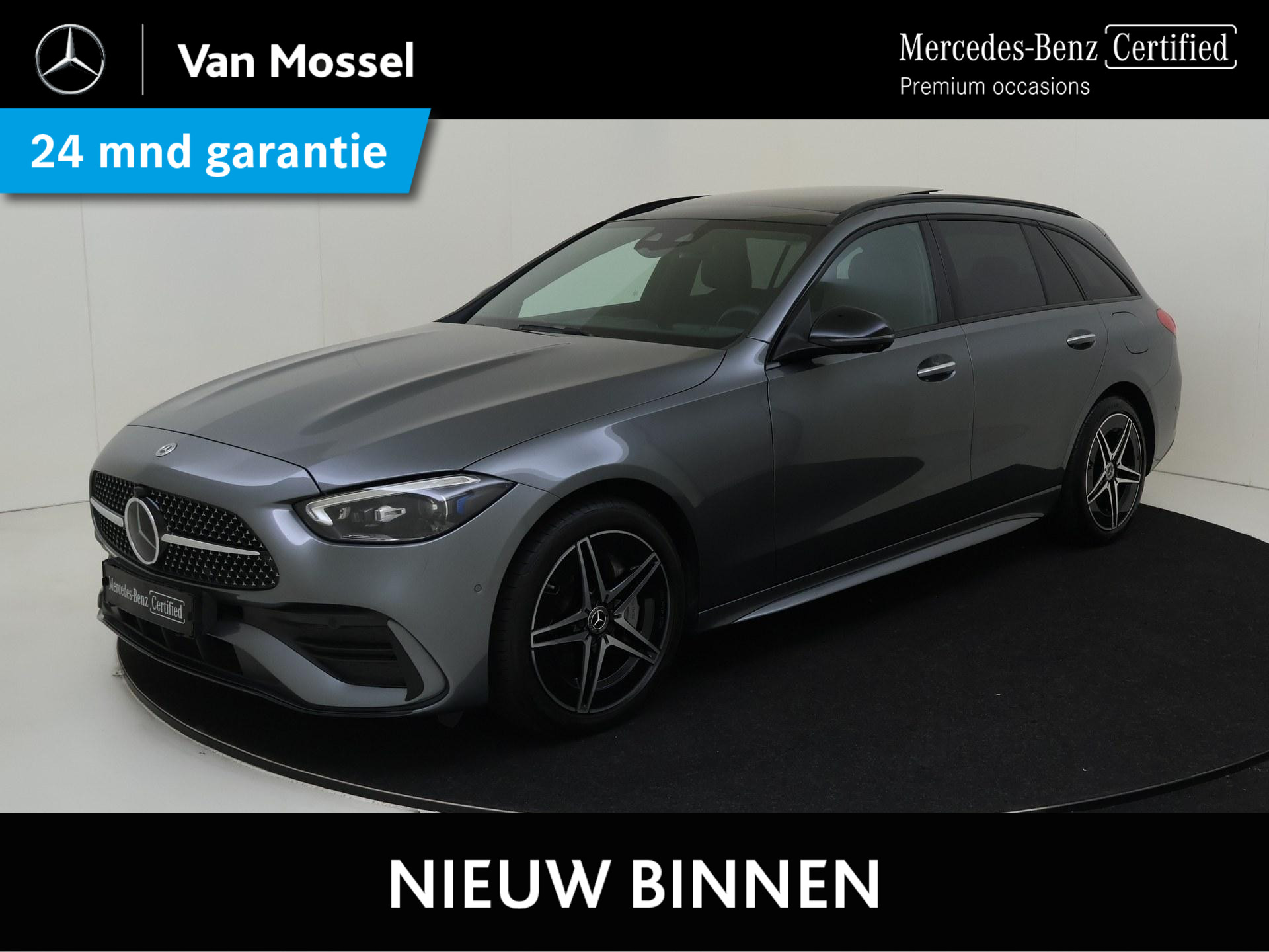 Mercedes-Benz C-Klasse Estate 300 e 4MATIC AMG Line /Premium/ Rijassistentiepakket plus/ winterpakket/ Nightpakket/ panorama schuifkanteldak/Burmester /wegklapbare trekhaak