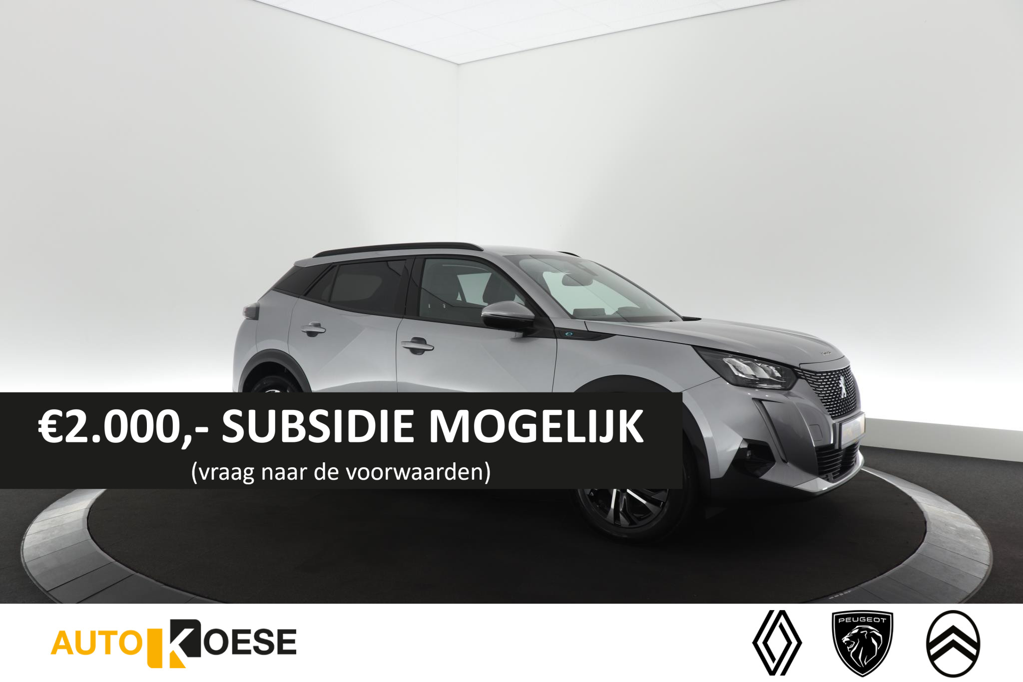 Peugeot e-2008 EV Allure 50 kWh | | €2.000 Subsidie | 3 Fasen | Apple Carplay | Parkeersensoren | Climate Control | 17 Inch Lichtmetaal