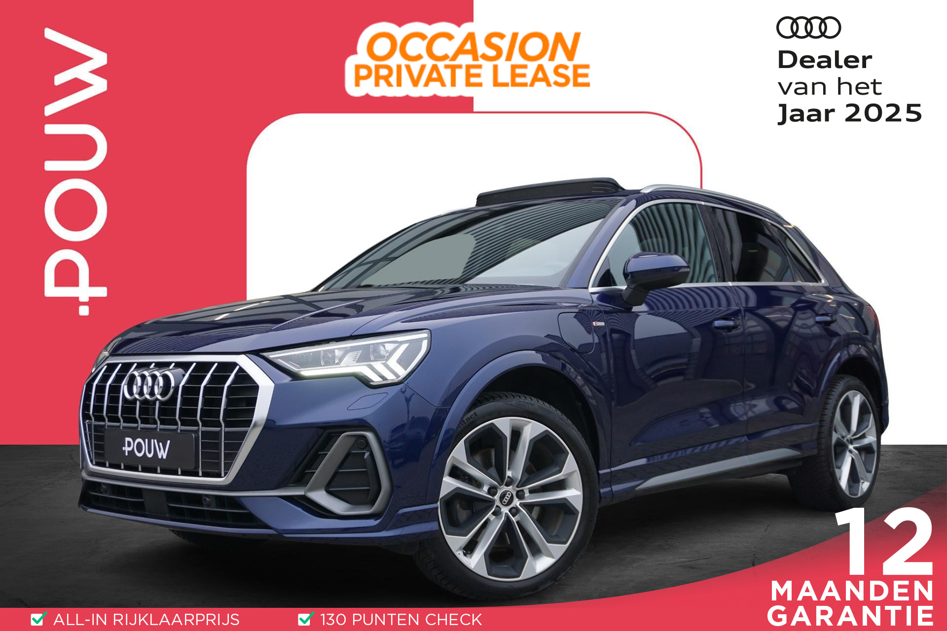 Audi Q3 45 TFSIe 245pk PHEV S Edition Audi Q3 45 TFSI e 245pk S Edition | Panoramadak | 20" Velgen | Adaptive Cruise