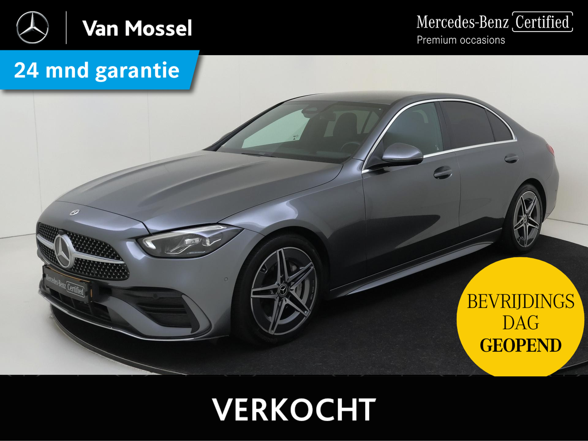 Mercedes-Benz C-Klasse 180 AMG Line / Privacy Glass / Parkeer Camera / Sfeerverlichting / Elektr. trekhaak /