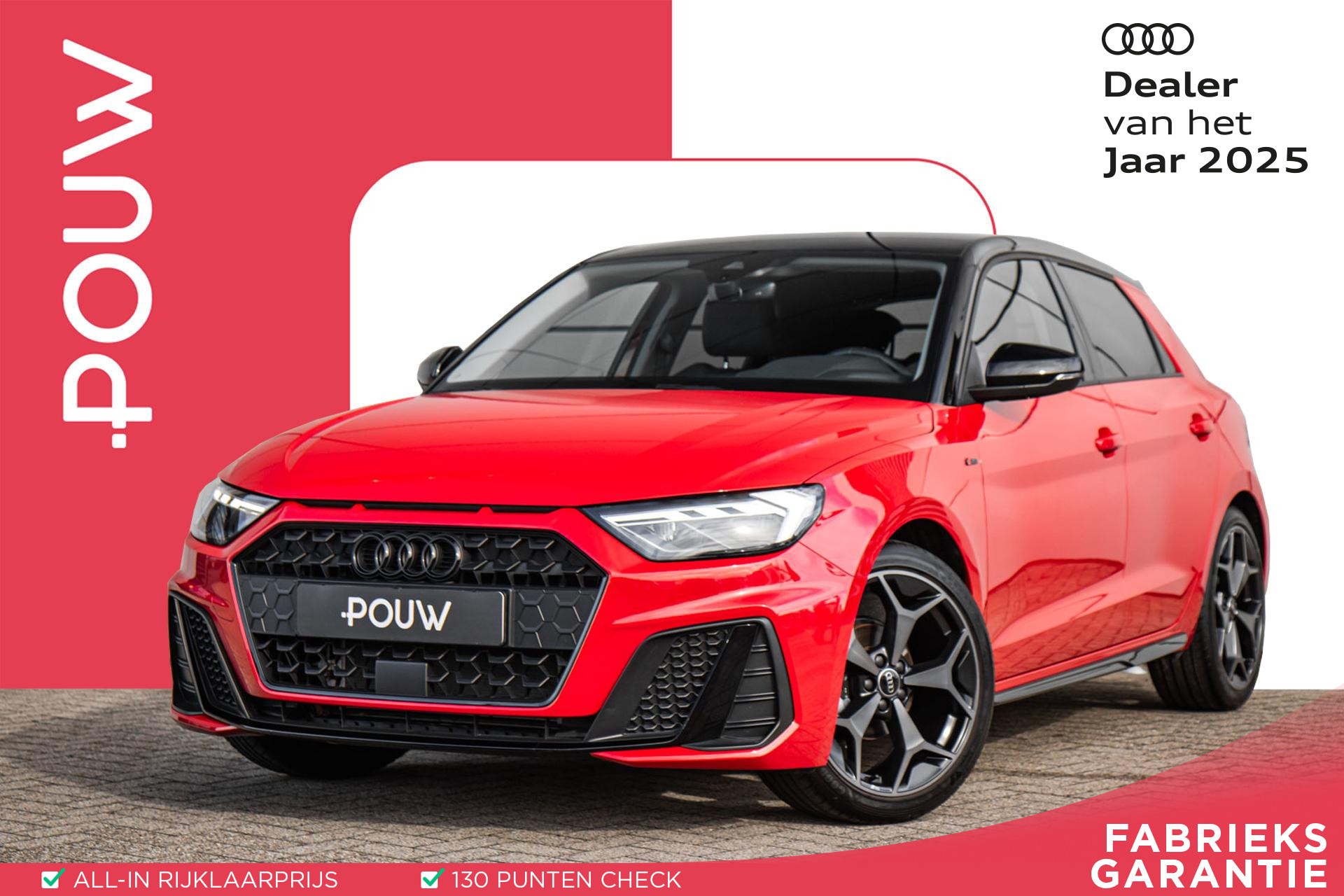 Audi A1 Sportback 25 TFSI 95pk S edition | Navigatie | Cruise Control | Zwart Optiek | LM Velgen 18"
