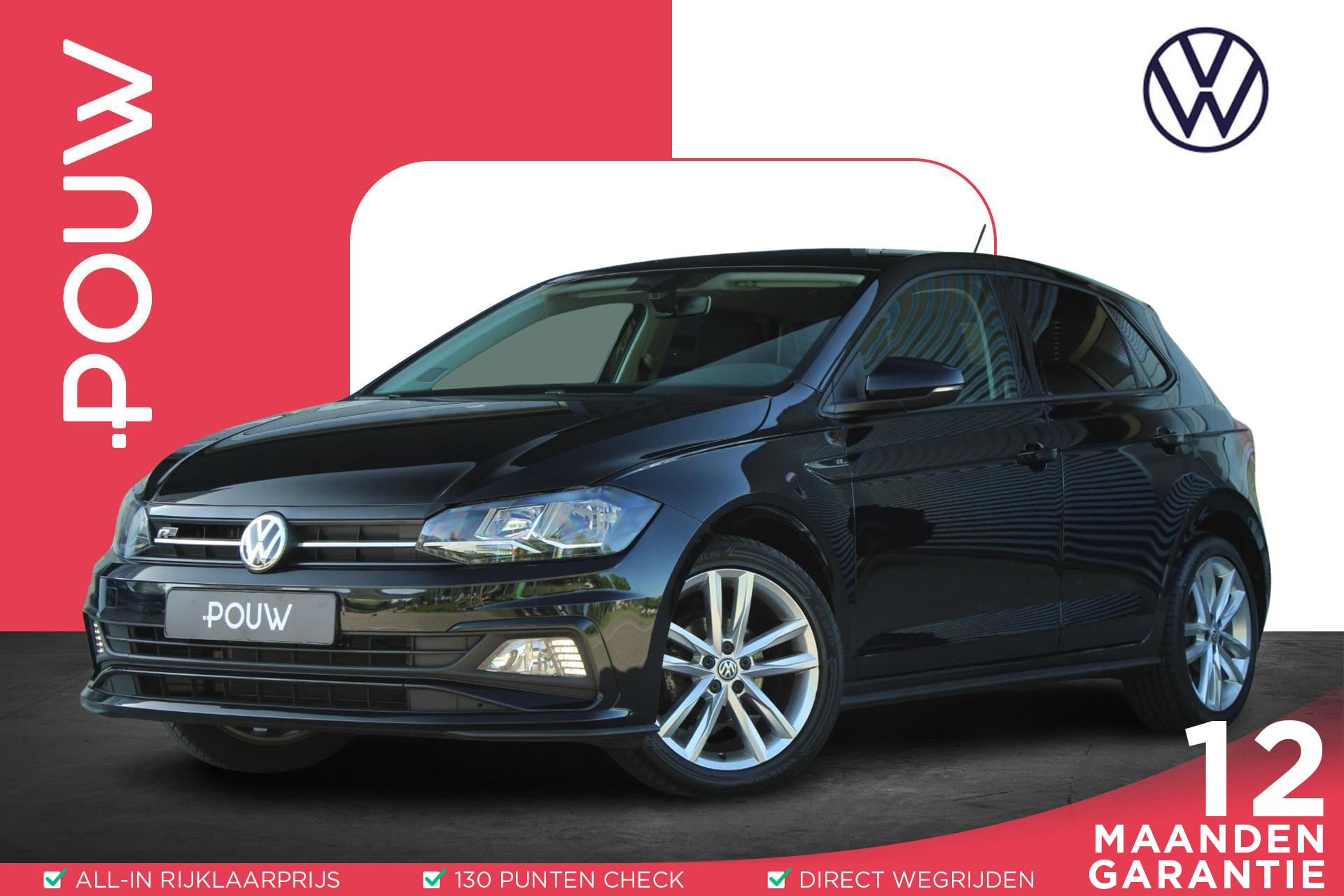 Volkswagen Polo 1.0 TSI 95pk Highline | R-Line | 17" LM Velgen | Executive Pakket