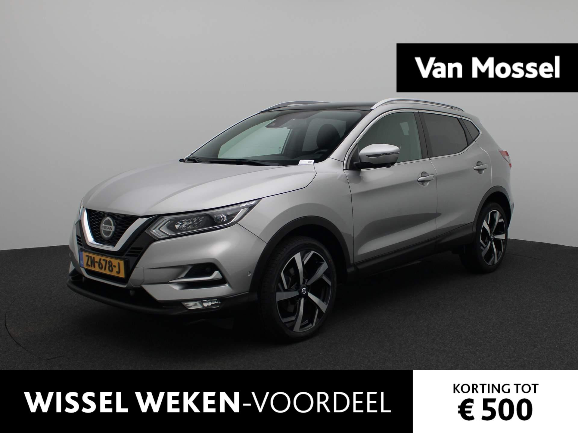 Nissan QASHQAI 1.2 Tekna + | Leder interieur | Navigatie | Camera | Panoramadak | Climate-Control | Bose Audio | Cruise-Control | Stoelverwarming |