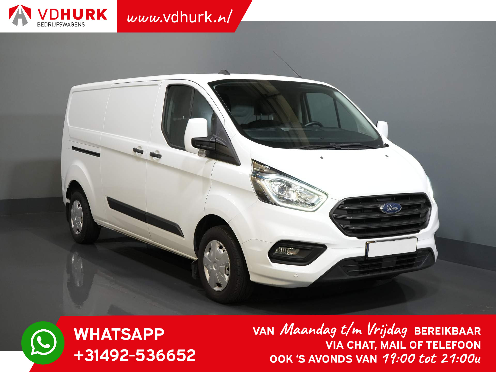 Ford Transit Custom 2.0 TDCI 130 pk L2 Trend Verw.Voorruit/ PDC/ Cruise/ Airco