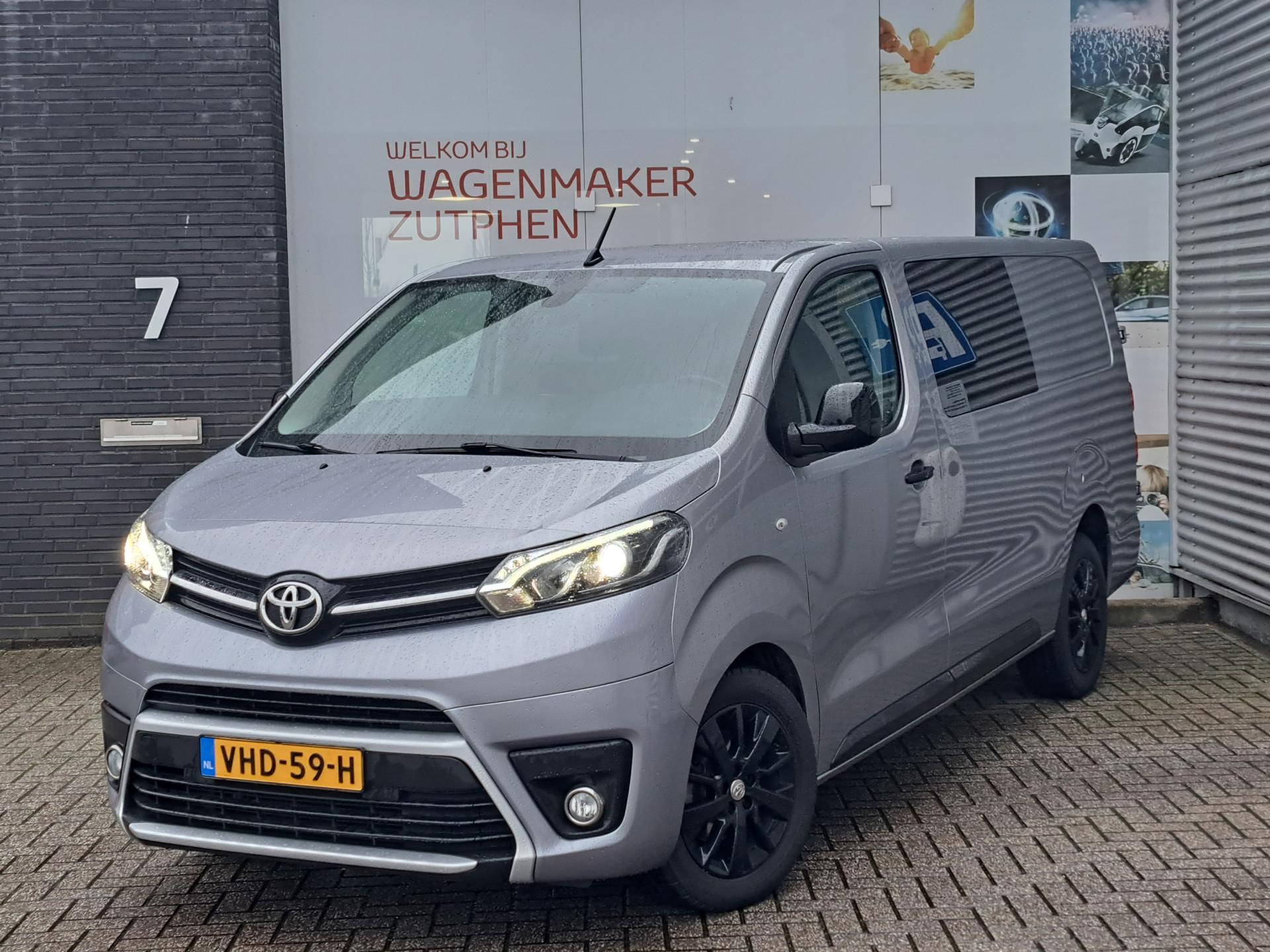 Toyota ProAce Long Worker Dubbel Cabine 2.0 D-4D 177PK BLACK LINE AUTOMAAT AIRCO NAVI LEDER TREKHAAK CAMERA LM-VELGEN NL-AUTO