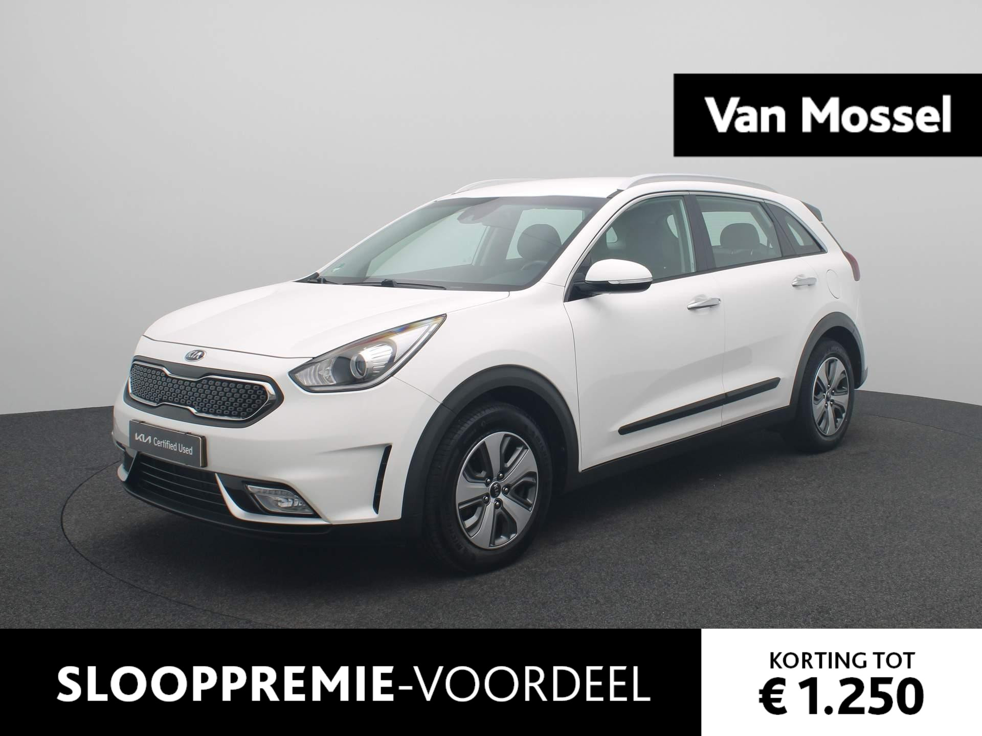 Kia Niro 1.6 GDi Hybrid DynamicLine | NAVIGATIE | HALF-LEER | PARKEERSENSOREN