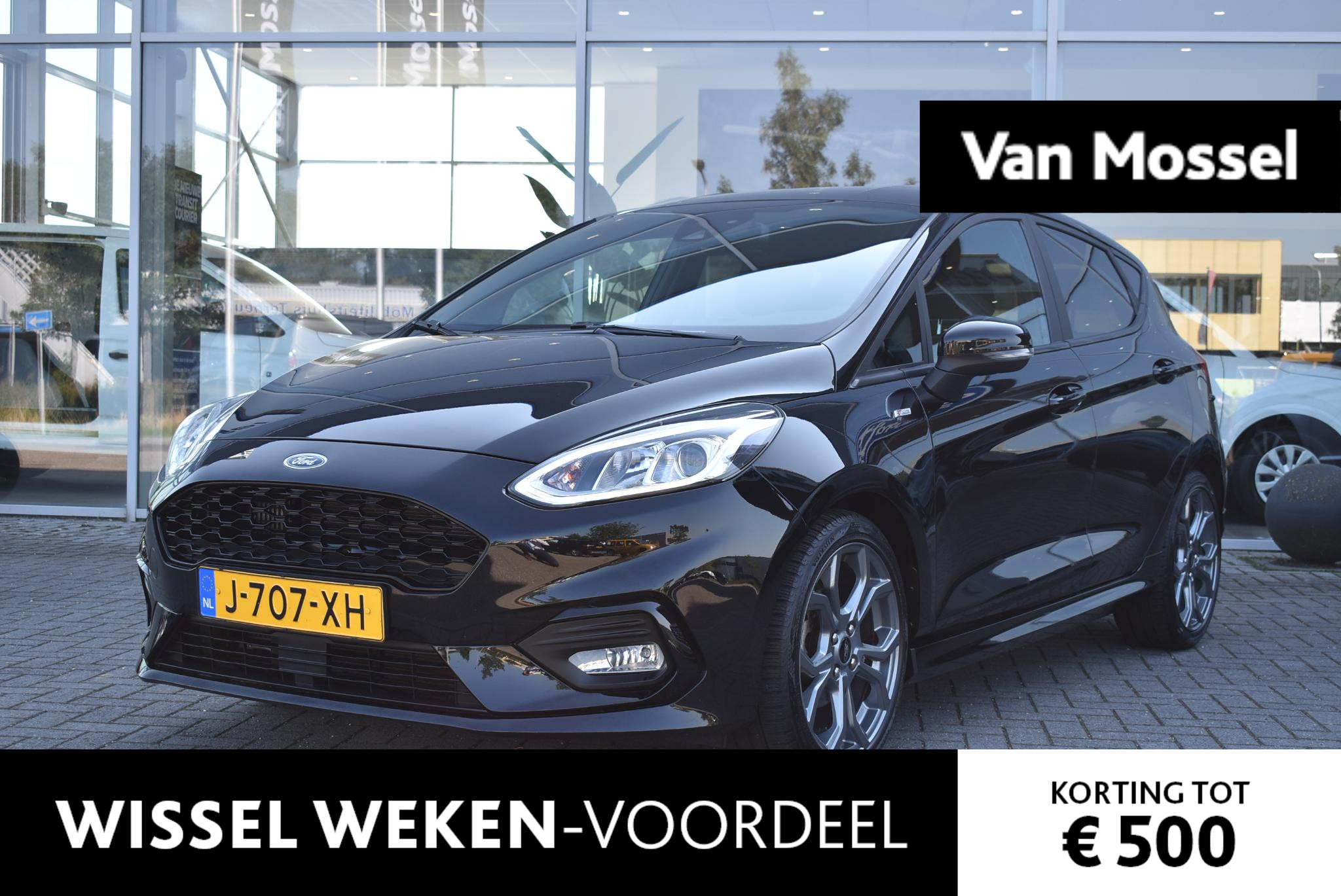 Ford Fiesta 1.0 EcoBoost ST-Line X | Cruise Control | Parkeersensoren Achter | 17'' Inch Velgen | Navigatie | Stoelverwarming Voor |