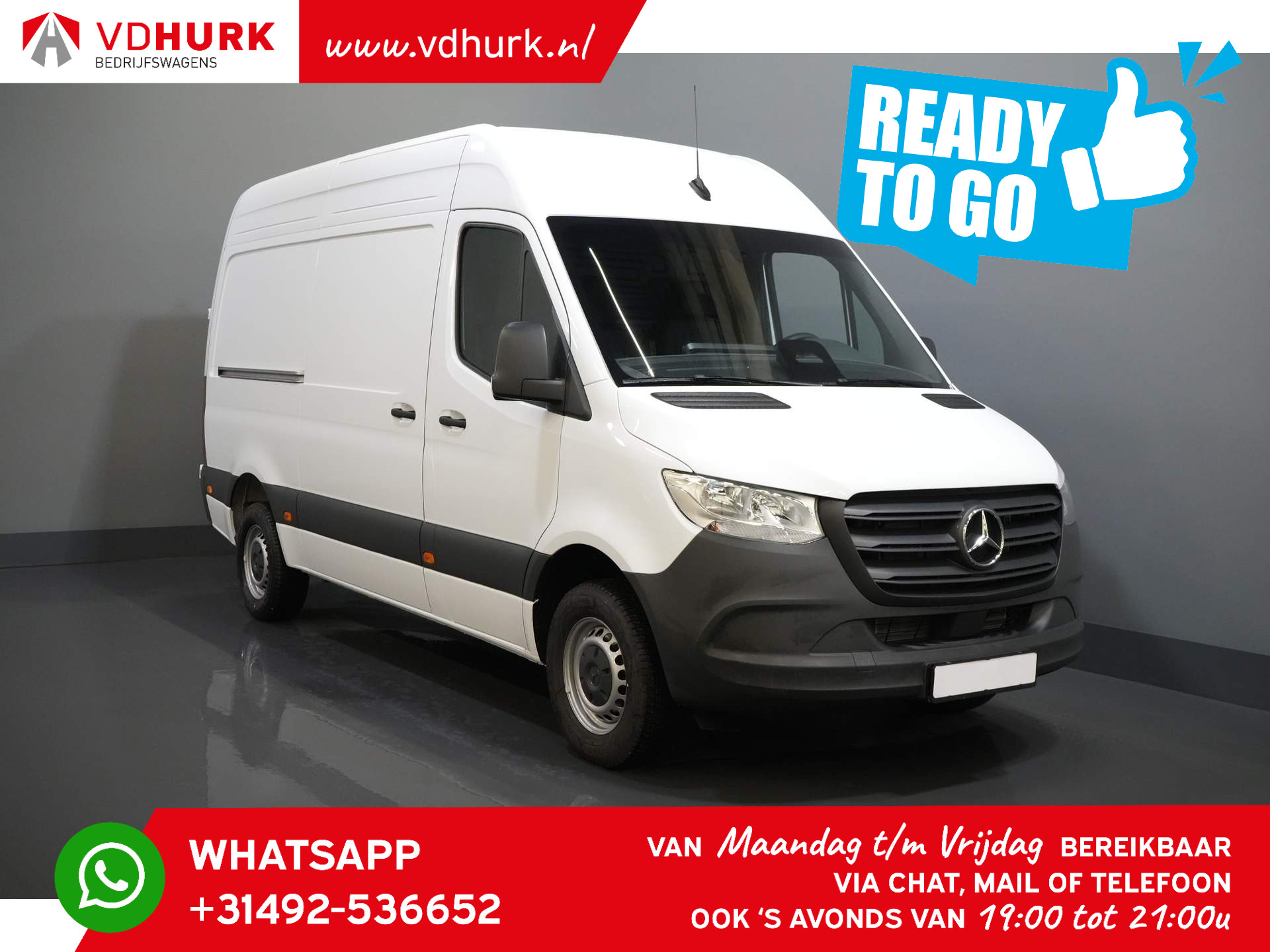 Mercedes-Benz Sprinter 317 CDI Aut. L2H2 BPM VRIJ/ 3.5t Trekverm./ Carplay/ Camera/ Cruise/ Betimmering