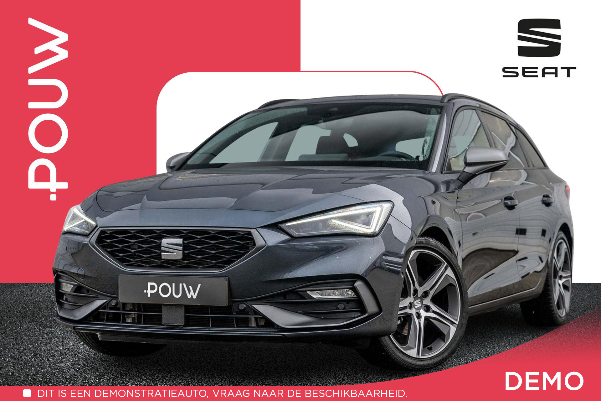 SEAT Leon Sportstourer 1.5 eTSI 150pk DSG FR Business Intense | Apple Carplay/Android Auto | Dodehoek Detectie | 18" Velgen