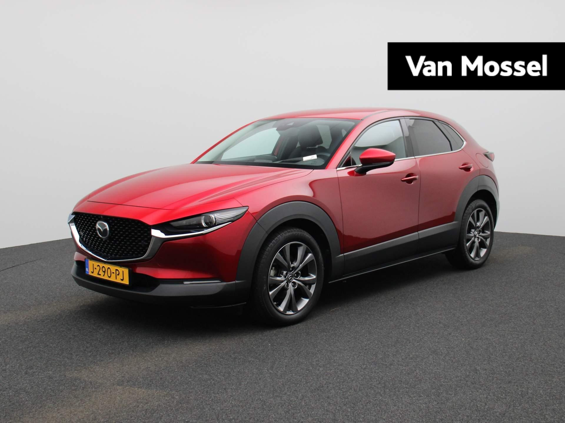 Mazda CX-30 2.0 e-SkyActiv-X M Hybrid Luxury | Leder | Navigatie | Climate control | Stoel verwarming | Parkeer sensoren | LMV | LED | Camera |