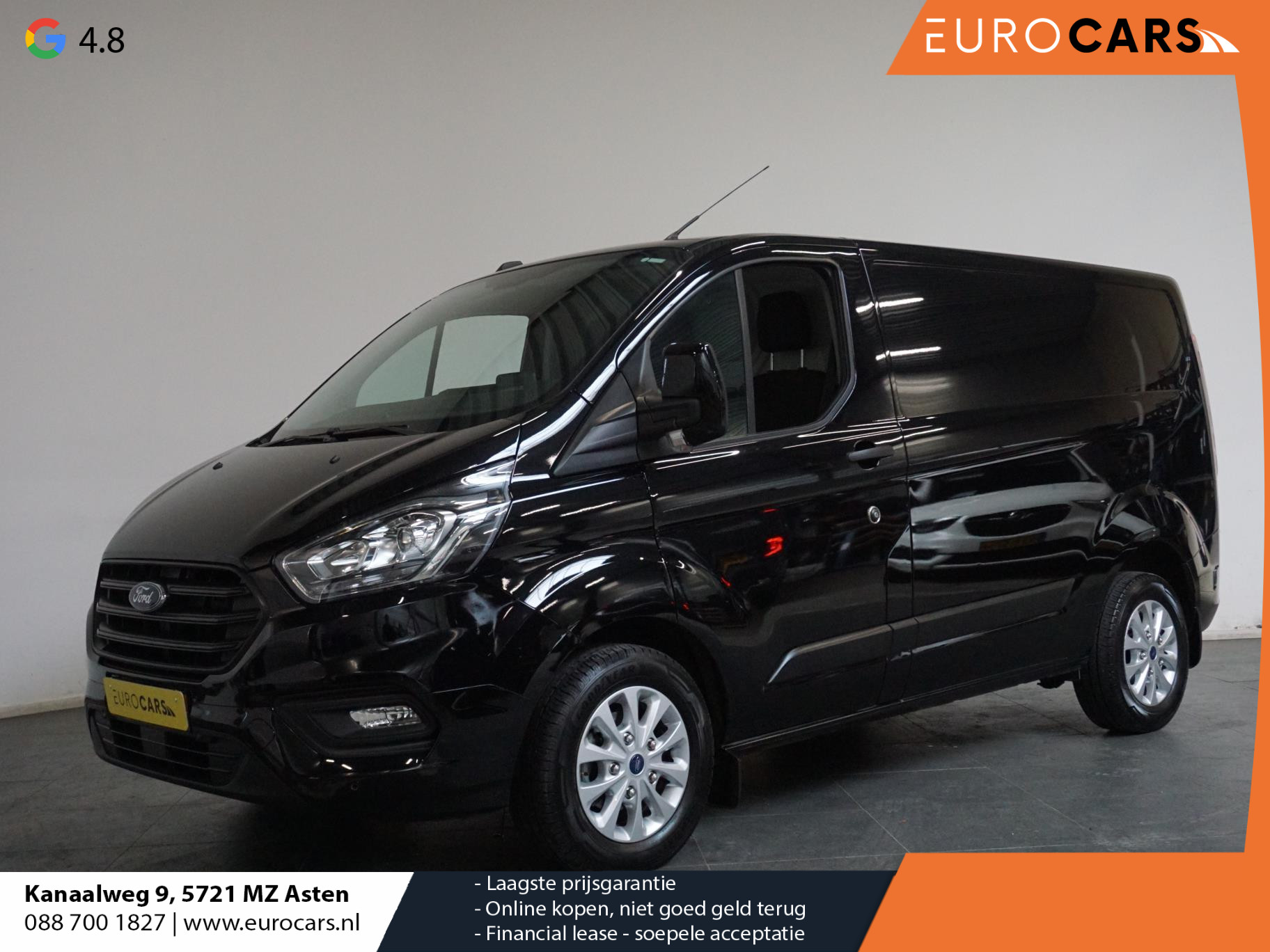 Ford Transit Custom 280 2.0 TDCI 130 pk Automaat L1H1 Trend Navi Airco PDC Adaptive Cruise Control 3Zits Camera DAB+