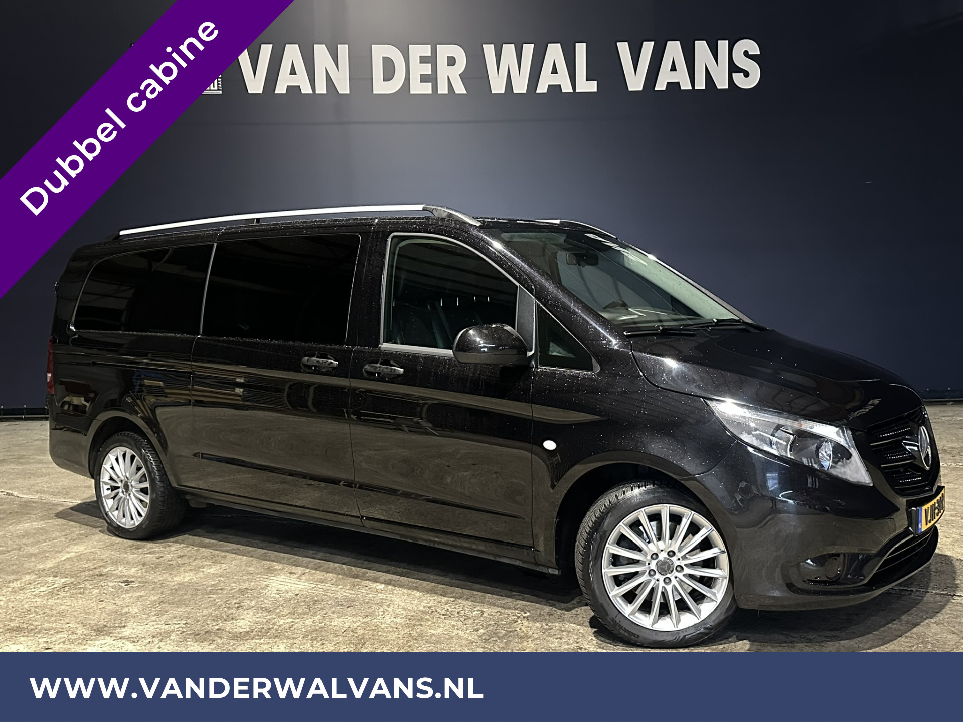 Mercedes-Benz Vito 114 CDI 9G-Tronic Automaat L3H1 Dubbele cabine Euro6 Airco | 6-Zits | Leder | Velgen | Navigatie Cruisecontrol, Trekhaak