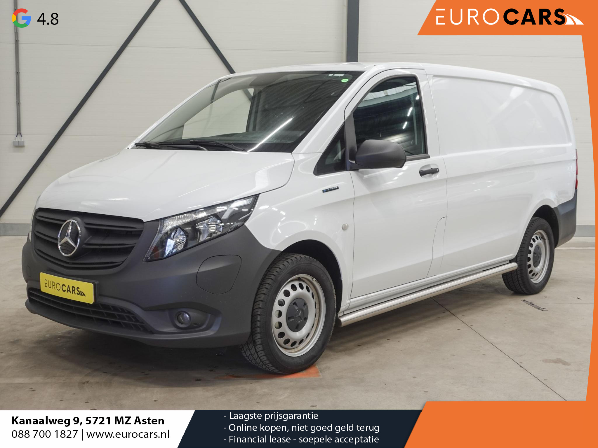 Mercedes-Benz eVito Lang 66 kWh Automaat Airco Cruise Leder Camera Navigatie