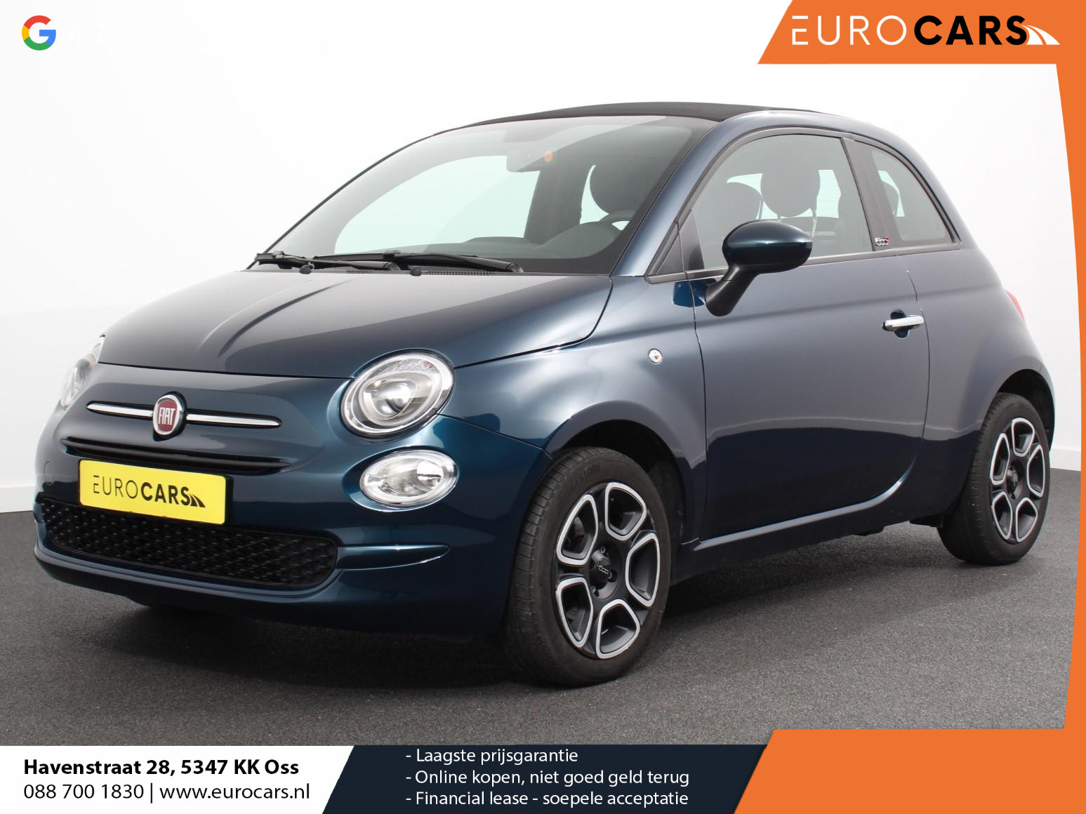 Fiat 500C 1.0 Hybrid Club | Airco | Cruise Control | Dab | Cabrio
