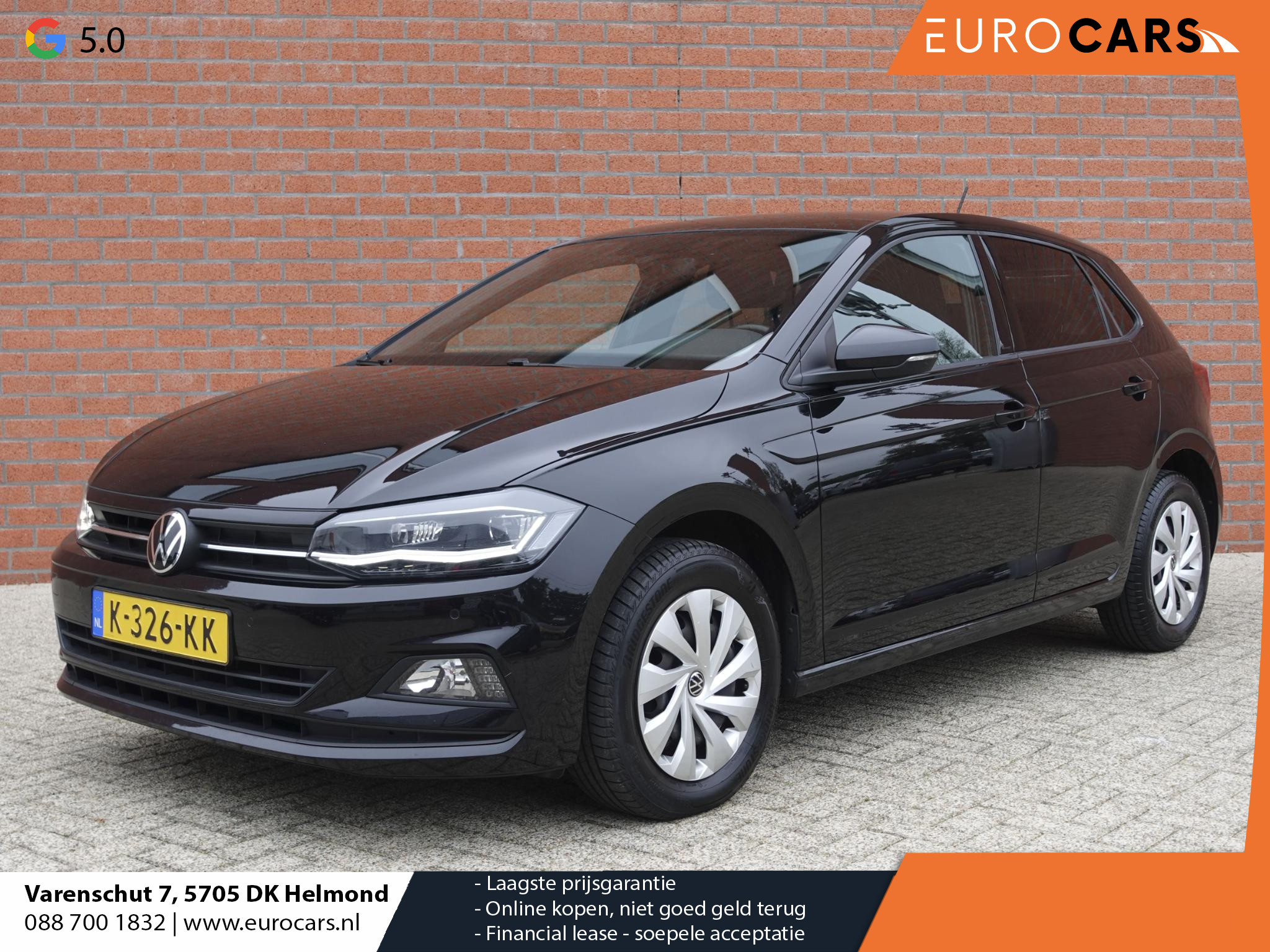 Volkswagen Polo 1.0 TSI 95pk Comfortline Full LED Panoramadak Navigatie Carplay Adaptive Cruise Control Parkeersensoren Ledverlichting Half leder Getinte ramen Climate Control