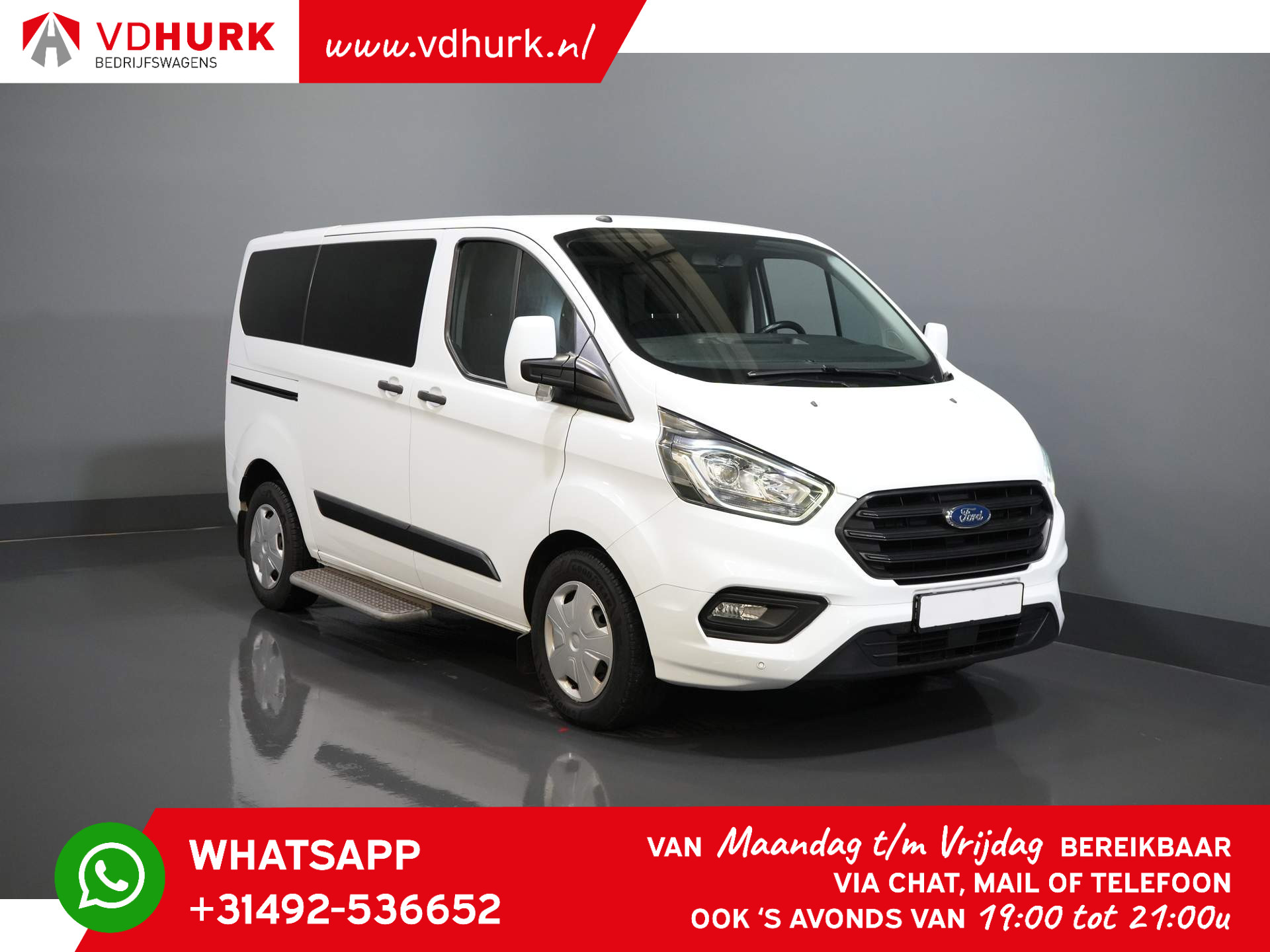 Ford Transit Custom Tourneo 2.0 TDCI € 33.012,- incl. BTW/BPM Trend Combi/ Kombi/ 9 Persoons/ 9 P/ Cruise/ PDC/ Airco