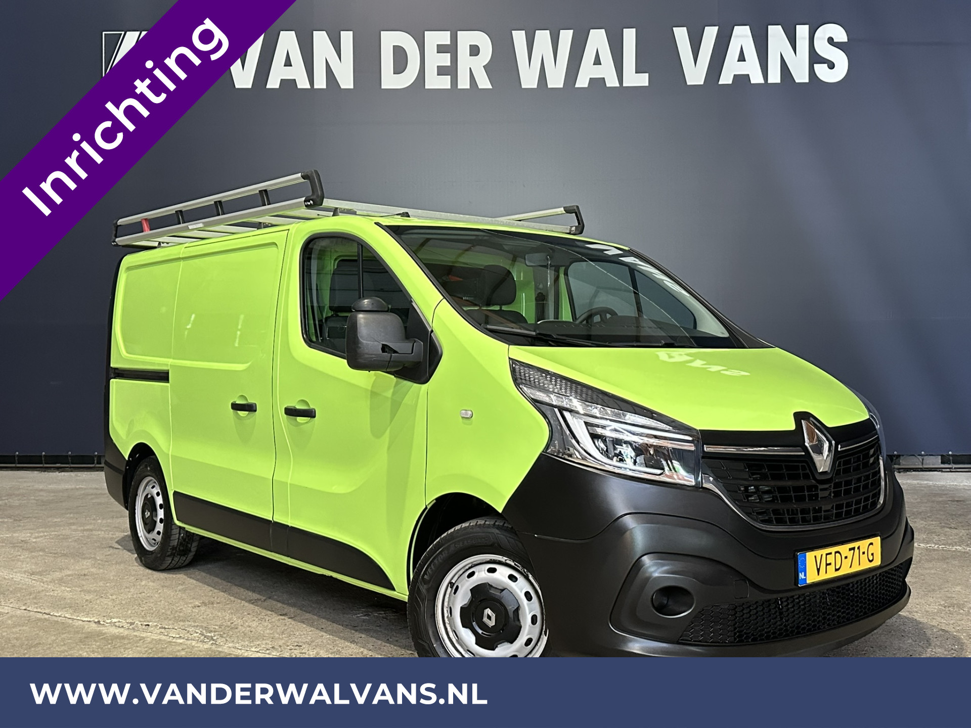 Renault Trafic 1.6 dCi L1H1 inrichting Euro6 Airco | Imperiaal | Trekhaak | Navigatie | Cruisecontrol | LED Parkeersensoren, Bijrijdersbank