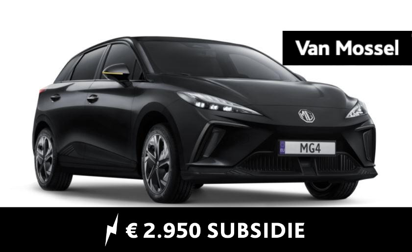 MG 4 Comfort 64 kWh / Pebble Black  ACTIE € 5000,= voorraad korting ( Particulier € 2.950,= subsidie mogelijk) / diverse kleuren op voorraad !!!! WLTP 440 KM / ZOLANG DE VOORRAAAD STREKT