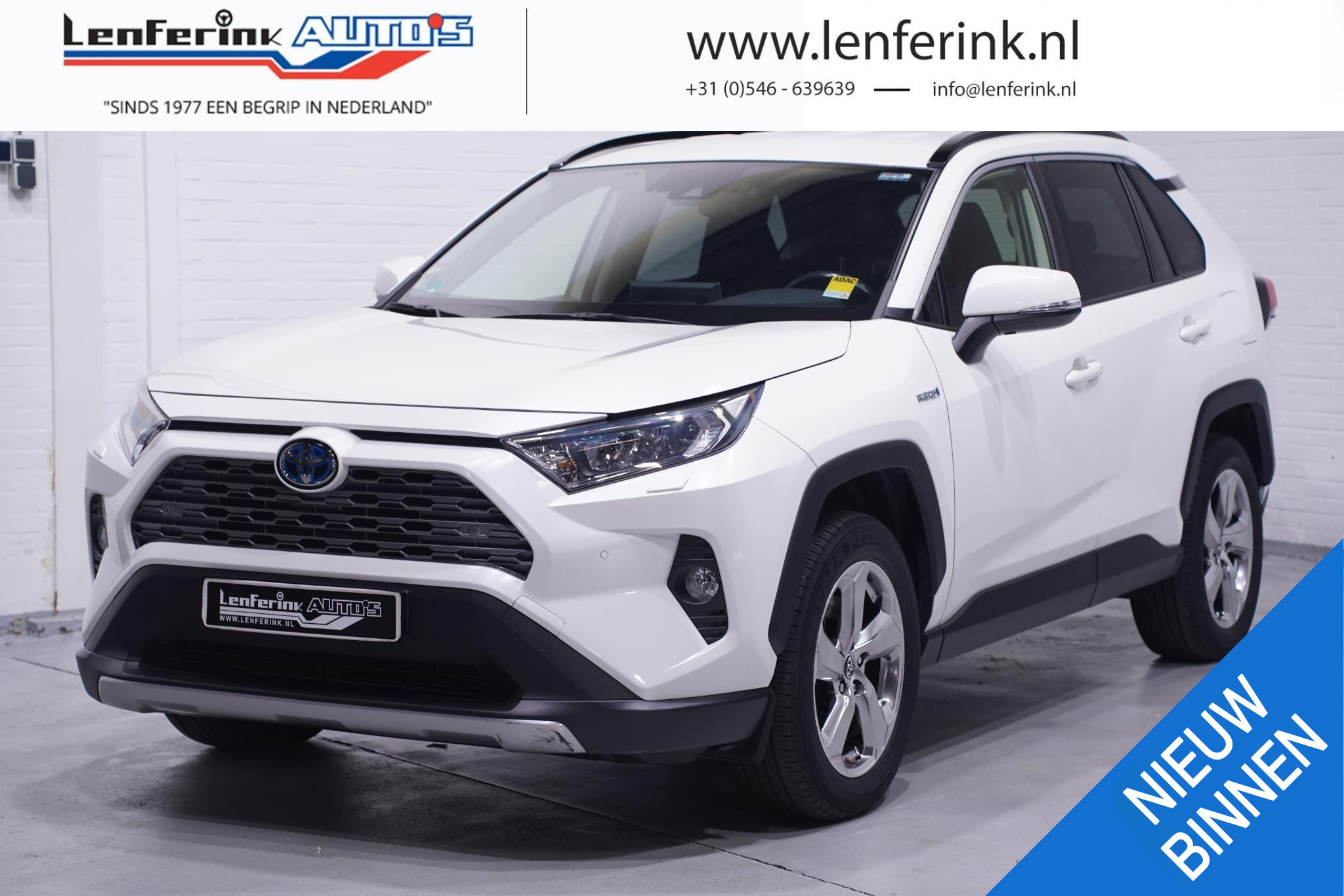 Toyota RAV4 2.5 AWD Dynamic hybrid navi full-mapcamera afneembare-trekhaak DAB private-glas stoelverwarming ACC Apple-Carplay LED-verlichting keyless entry-go