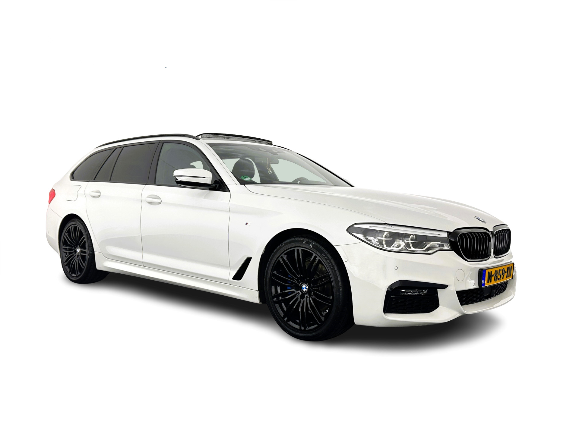 BMW 5 Serie Touring 520d High Executive M-PAKKET Aut. *PANO | HEAD-UP | ADAPTIVE-CRUISE | VOLLEDER | FULL-LED | MEMORY-PACK | VIRTUAL-COCKPIT | NAVI-FULLMAP | CAMERA | COMFORT-SEATS | DAB+ | KEYLESS | ECC | PDC | 18''ALU*