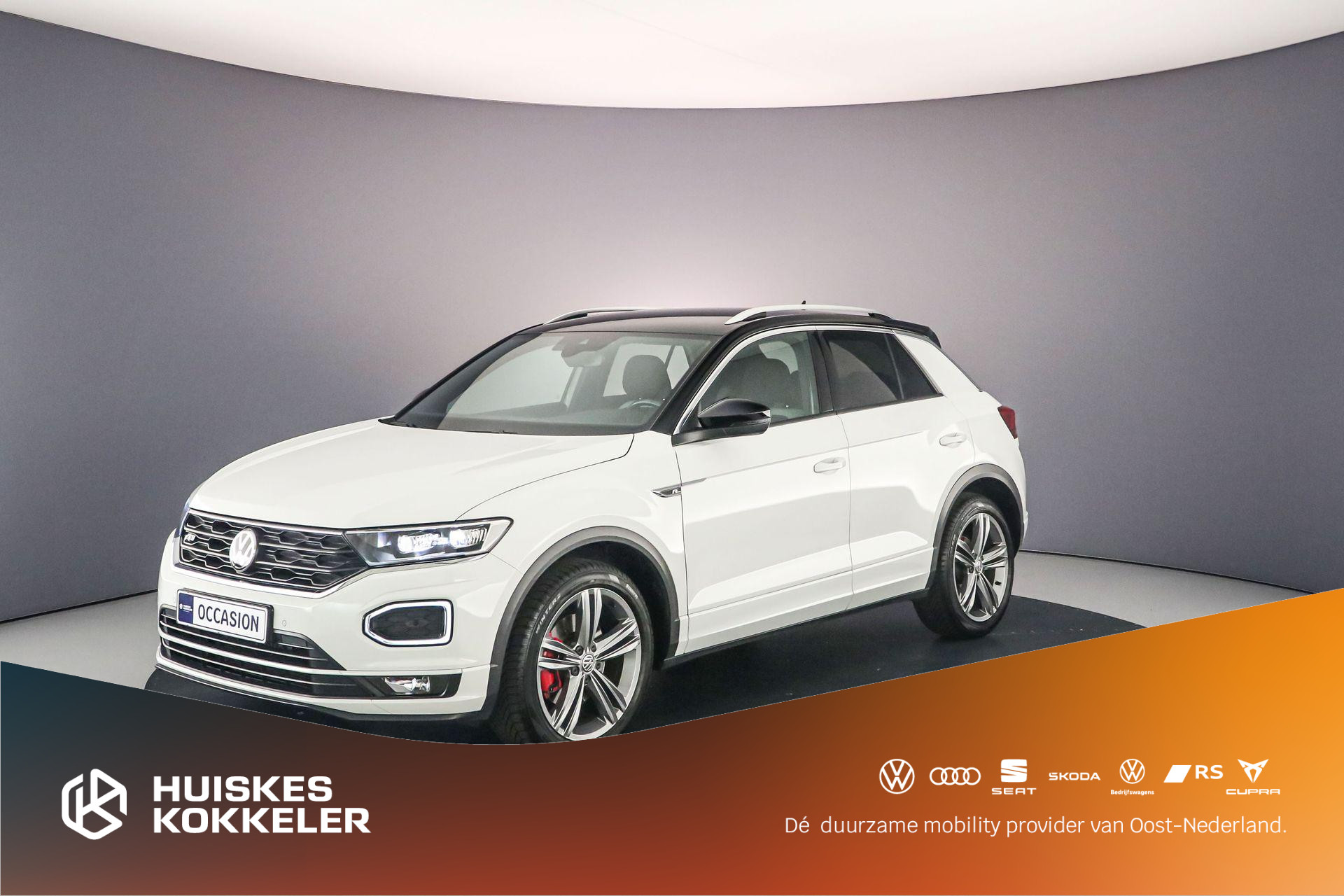 Volkswagen T-Roc Sport 1.5 TSI 150pk DSG Automaat Adaptive cruise control, Navigatie, Achteruitrijcamera, Elektrische achterklep, LED verlichting, Stoelverwarming, Parkeersensoren