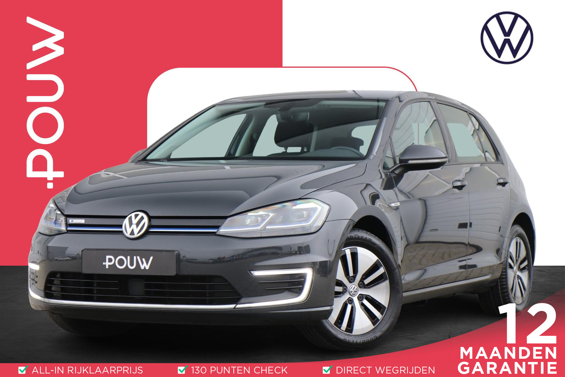Volkswagen e-Golf 136pk E-DITION | SoH 95% | Warmtepomp | Navigatie