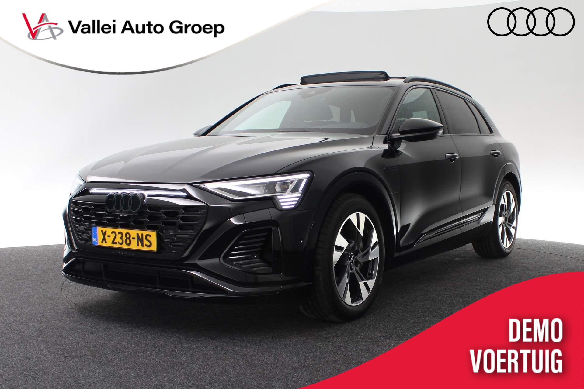 Audi Q8 e-tron S Edition 55 quattro 408pk | Panoramadak | Tweede laadaansluiting | Camera