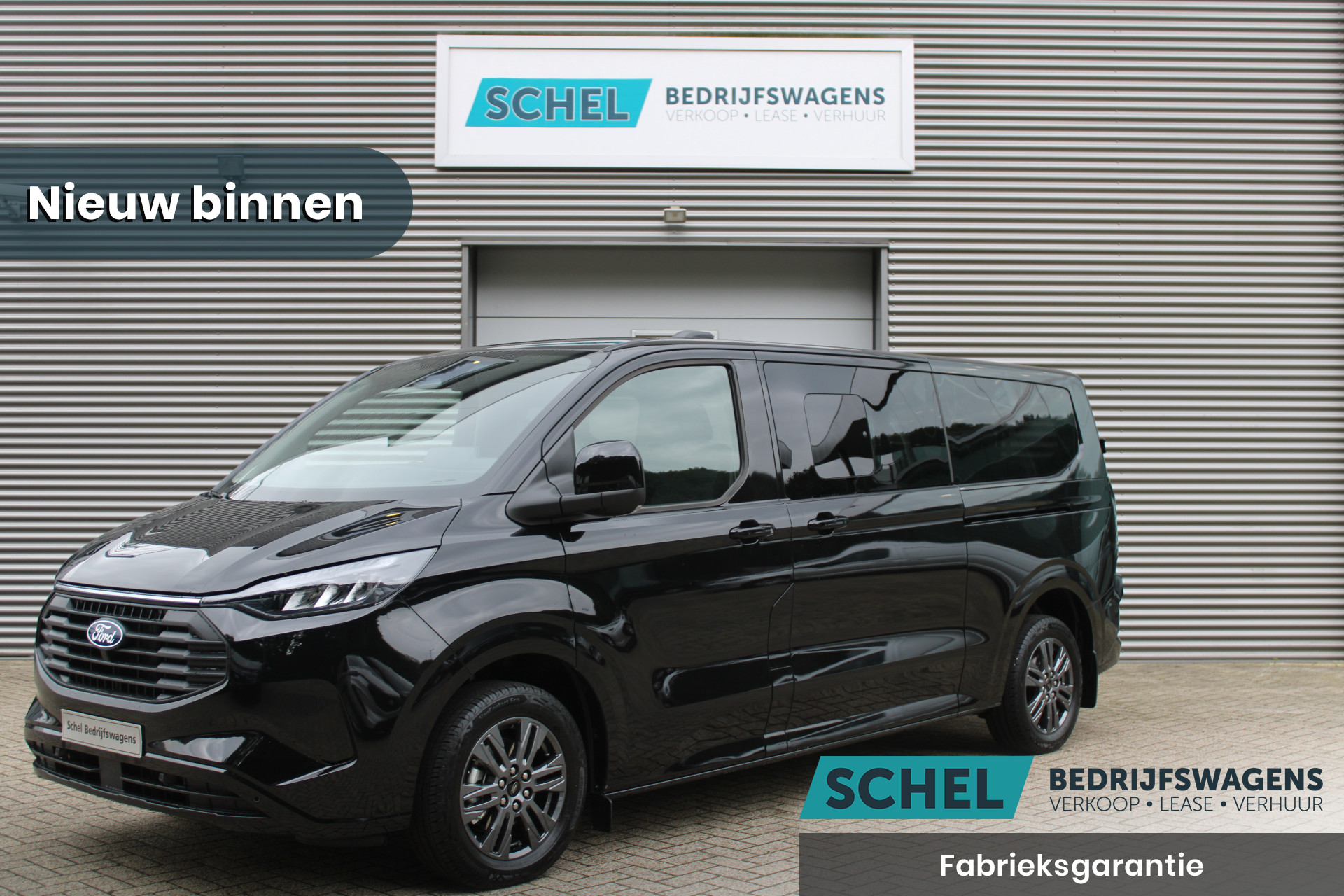 Ford Transit Custom 340 2.5 PHEV L2H1 Limited 232pk - 8 zits - Adaptive Cruise - Blind spot - Navi - Stuurverwarming - Airco achterin - Rijklaar