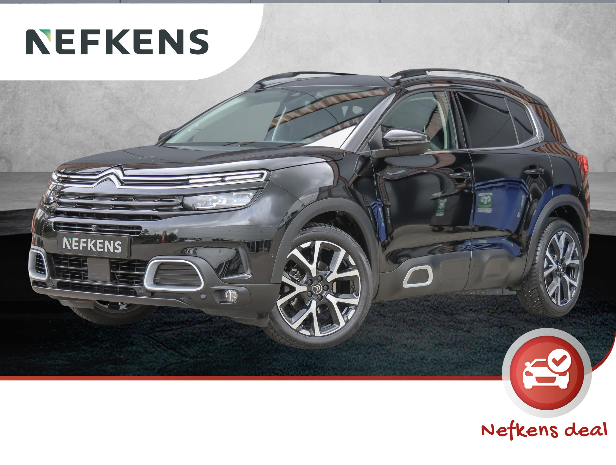 Citroën C5 Aircross 180pk P.T. Shine (1ste eig./19"LMV/LUXE LEER/Adap.Cruise/Virt.Cockpit/360Camera/Keyless/LED)