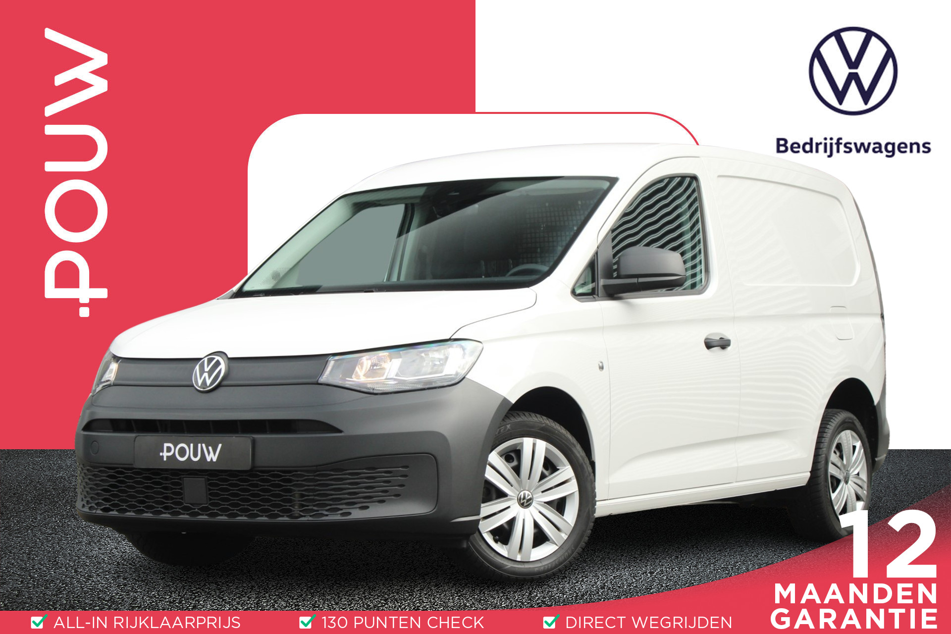Volkswagen Caddy Cargo 2.0 TDI 102pk EURO6 Comfort | Achterklep met ruit | Stoelverwarming | Parkeersensor Achter