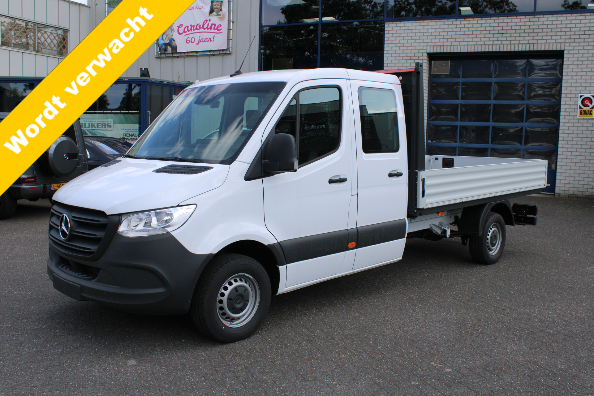 Mercedes-Benz Sprinter 317 CDI L3 RWD DC Open laadbak MBUX, Cruise controle, Geveerde stoel Open laadbak 340x203x40