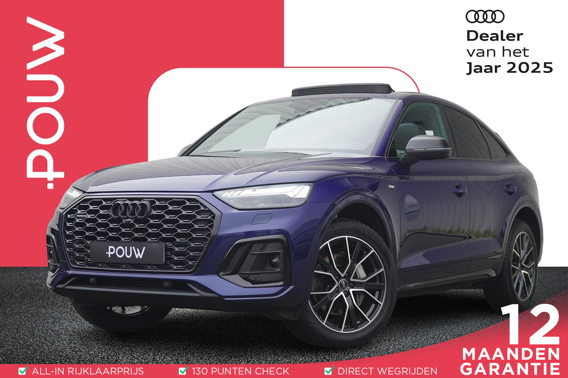 Audi Q5 Sportback 55 TFSIe 367pk PHEV S Edition | Trekhaak Wegklapbaar | Panoramadak |