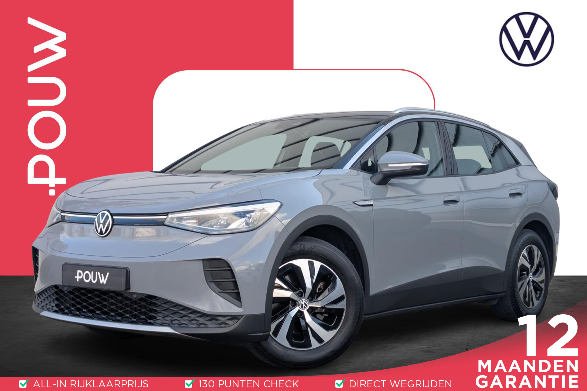 Volkswagen ID.4 150pk Pure 52 kWh | SoH 93% | Navigatie | App Connect | Adaptieve Cruise