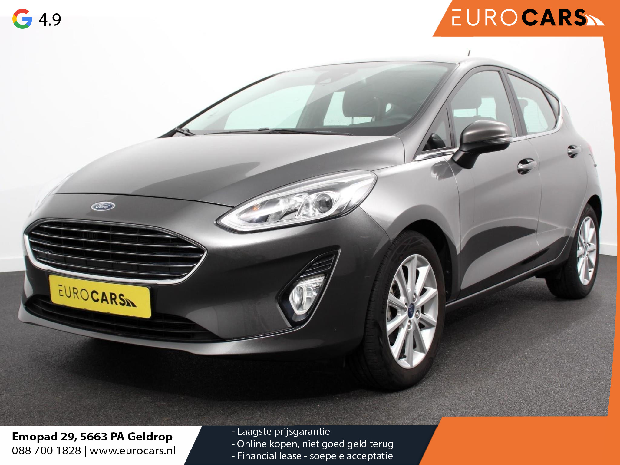 Ford Fiesta 1.0 EcoBoost 125pk Titanium | Demo ! | Navigatie | Apple Carplay/Android Auto | Parkeersensor achter | Cruise Control | Stoel-en stuurverwarming | Verwarmde voorruit | Climate Control