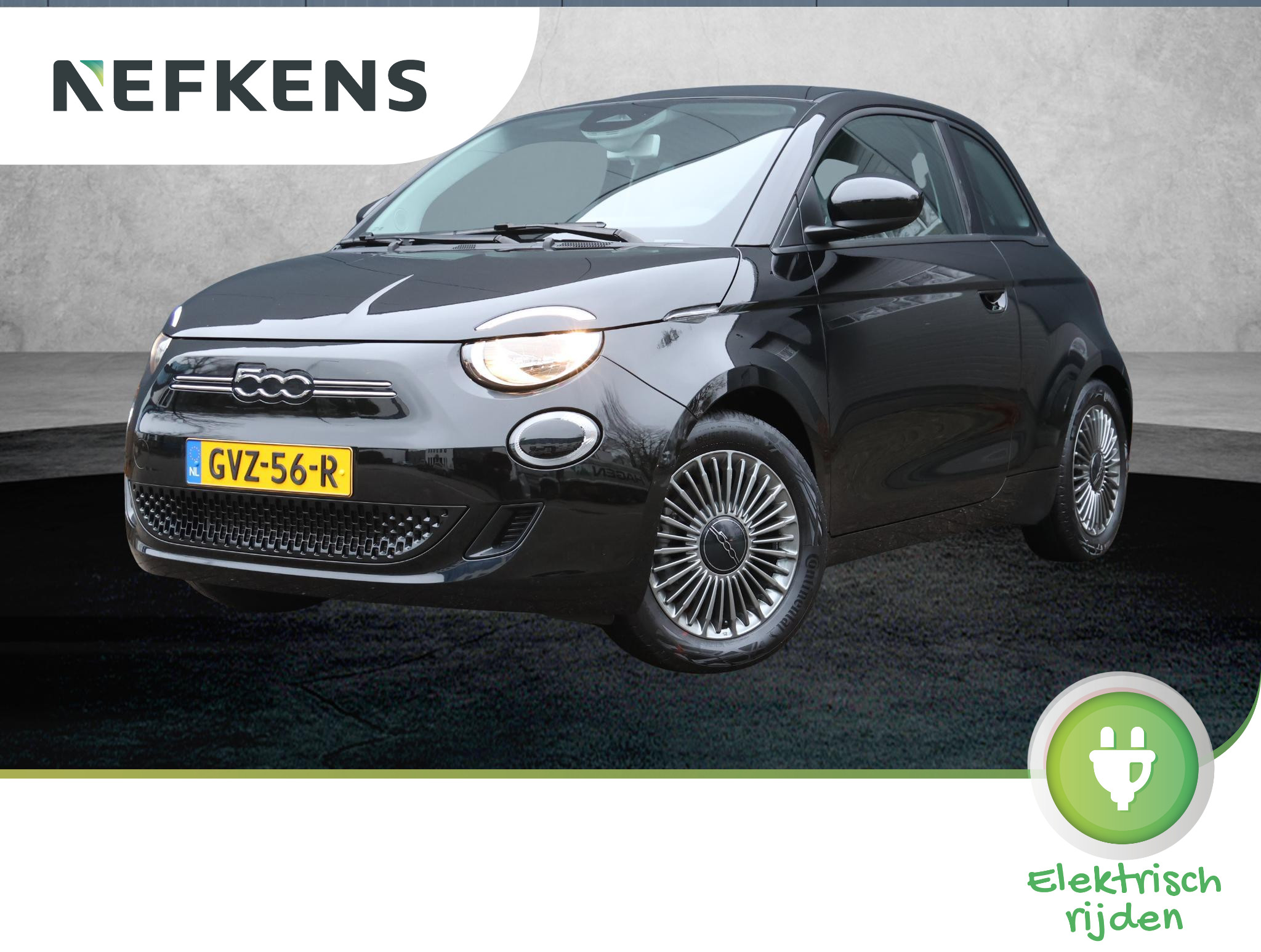 Fiat 500 Icon 42 kWh 3-fase (1ste eig./Climate/Cruise/7"scherm/Isofix/LMV/GOED ondh.)