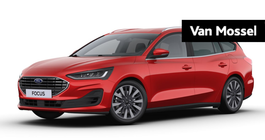 Ford Focus Wagon 1.0 EcoBoost Hybrid Titanium X NU MET €1.500,00 KORTING!! | TITANIUM X | FANTASTIC RED |