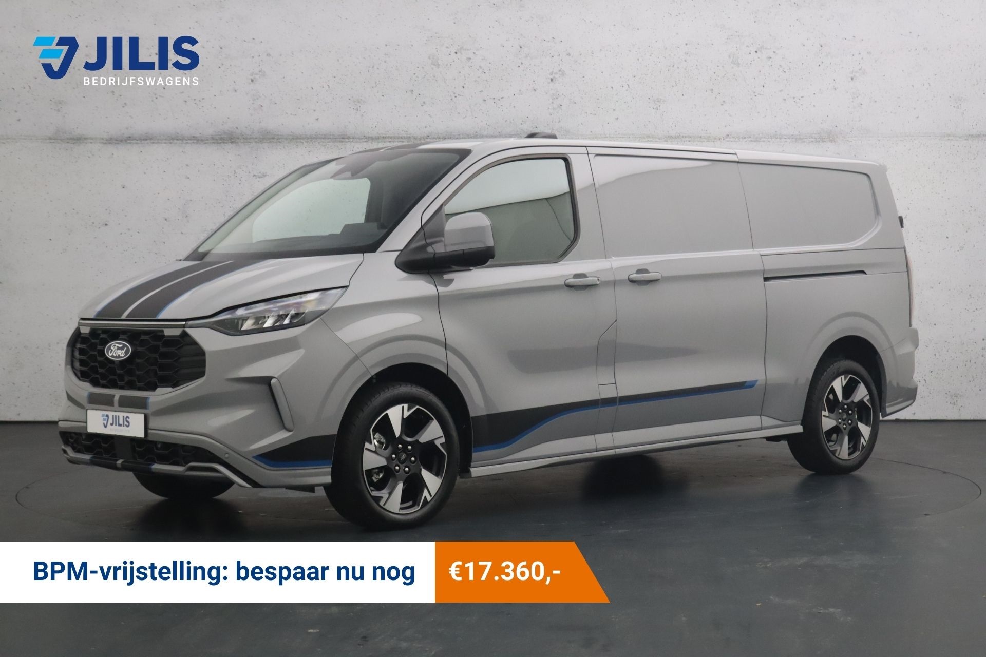 Ford Transit Custom 2.0 TDCI L2H1 Sport | Adaptieve cruise control | 2x schuifdeur | LED | Half lederen bekleding | Parkeersensoren