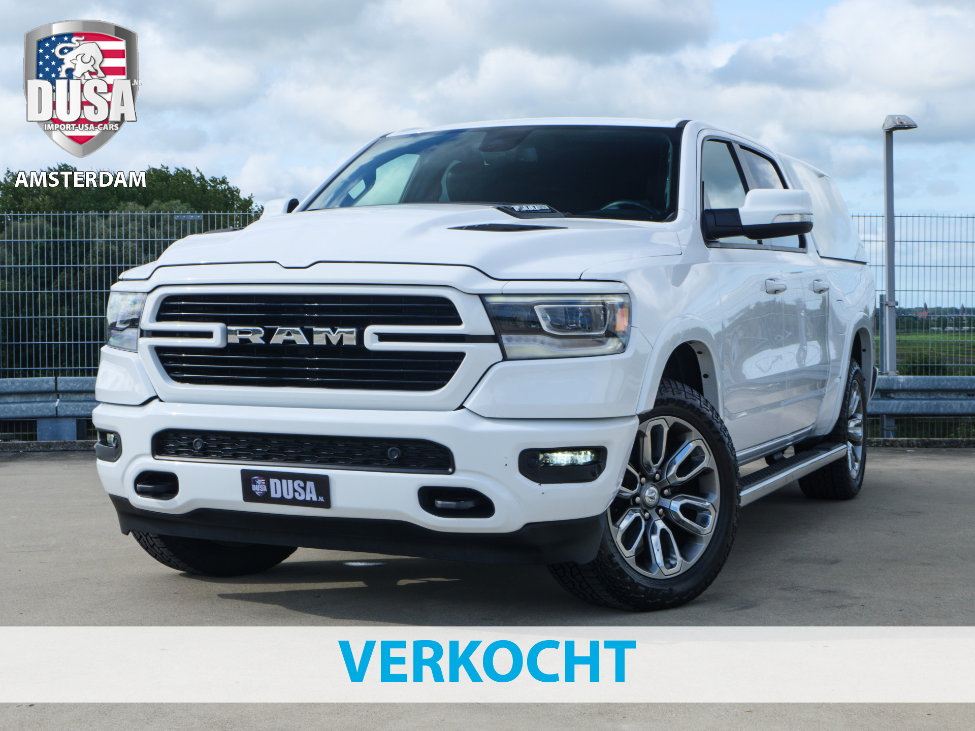 Dodge Ram 1500 Laramie Sport | 5.7 V8 | 4x4 | Crew Cab | Huif | LPG | Luchtvering Nieuw Binnen!