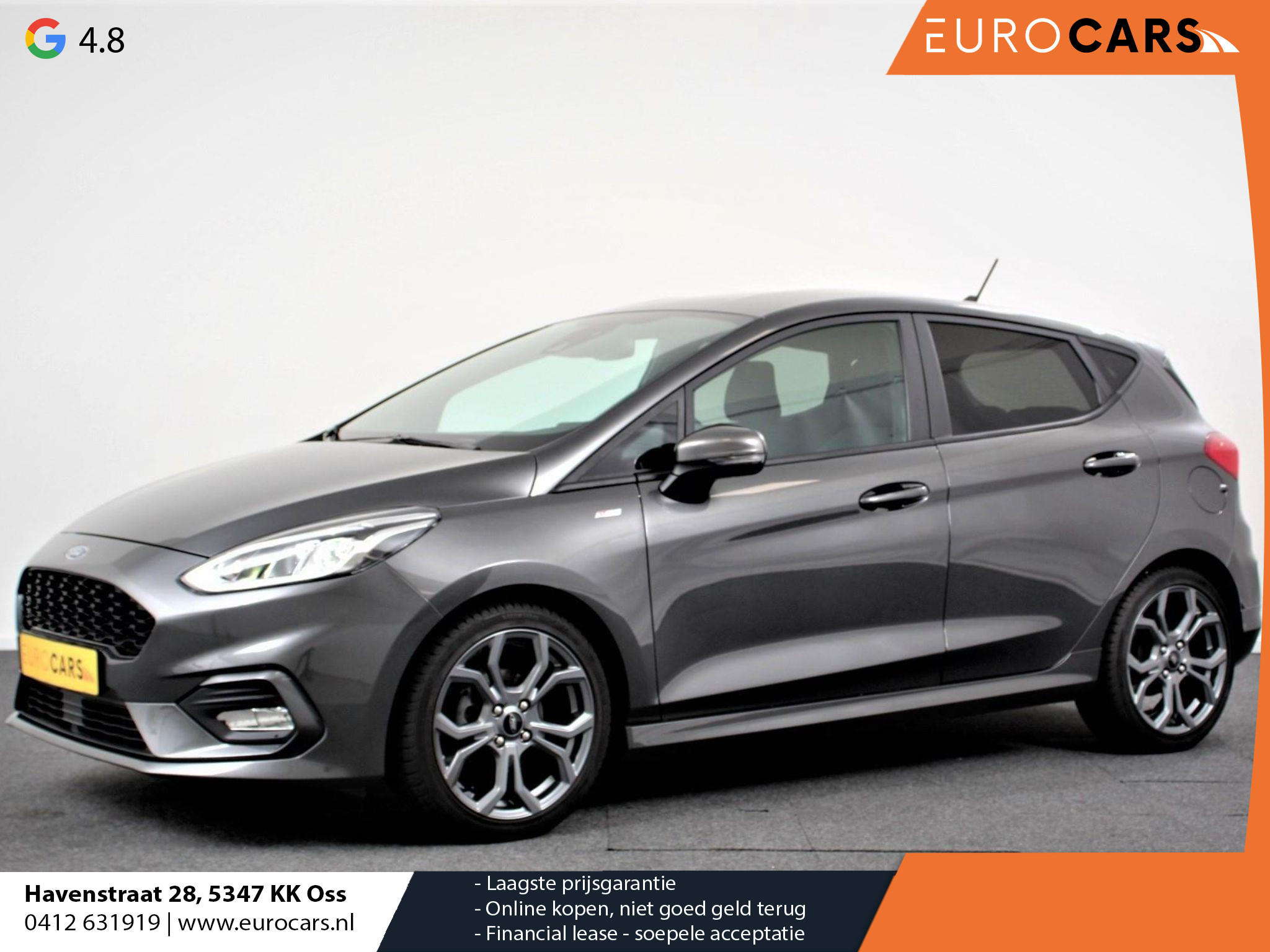 Ford Fiesta 1.0 EcoBoost ST-Line | Navigatie | Climate Control | Parkeer Sensoren | Led | DAB | Keyless Start | Cruise Control | Lichtmetalen velgen