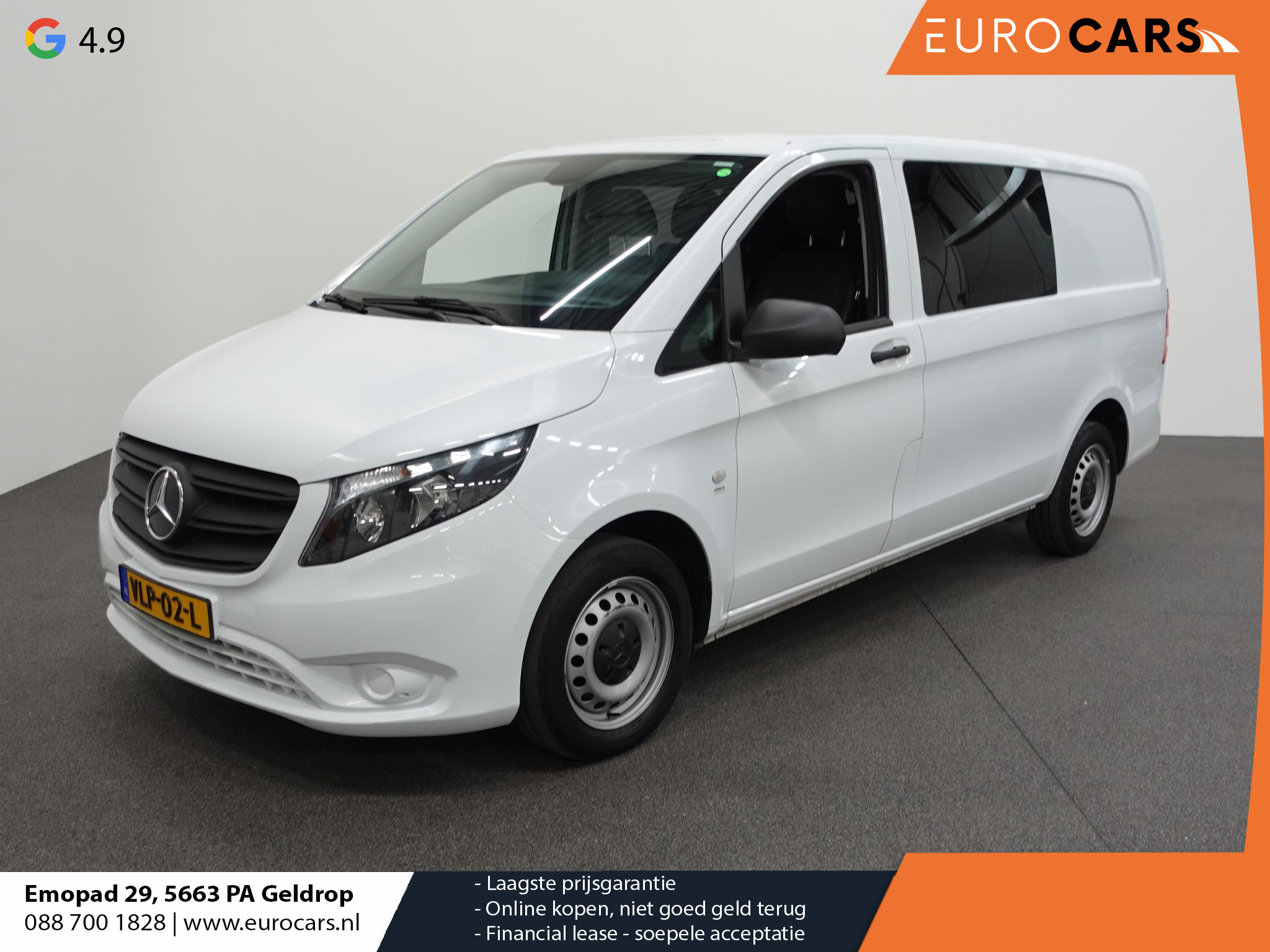 Mercedes-Benz Vito 114 CDI Lang Dubbele Cabine Comfort Automaat Airco Navi Cruise Control 6-Persoons Trekhaak