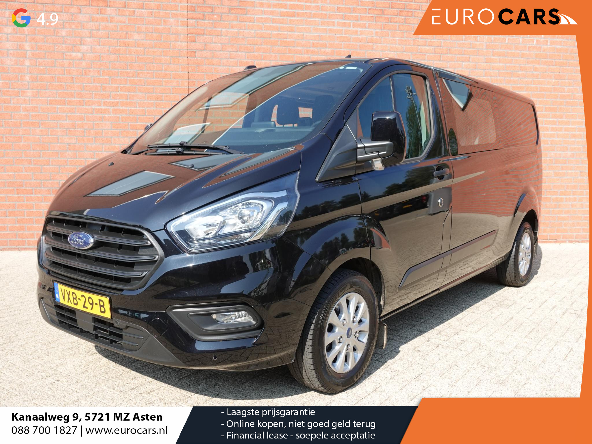 Ford Transit Custom 300 2.0 TDCI L2H1 Trend Dubbele Cabine Automaat Airco Navi Cruise Camera Parkeersensoren