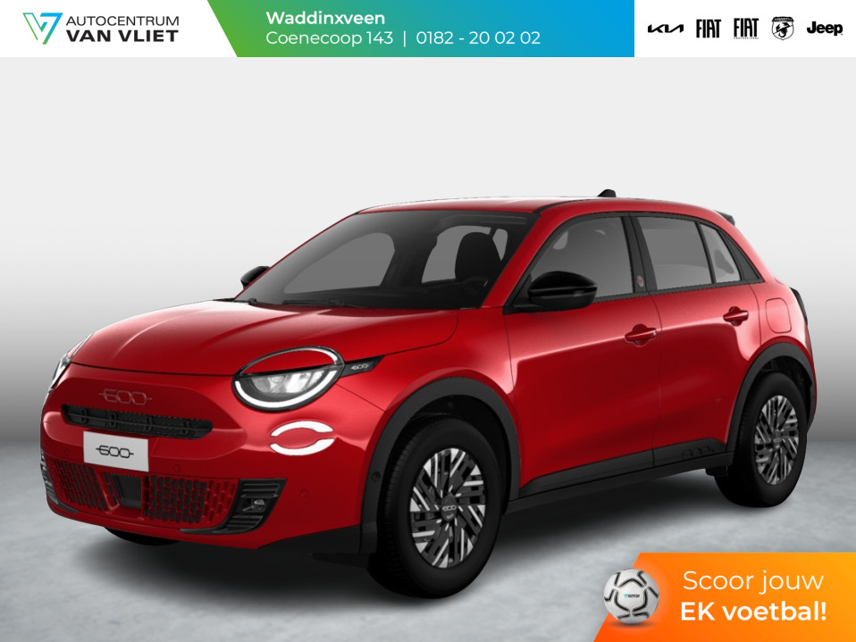 Fiat 600 600e RED 54 kWh | Clima | Cruise | LED | PDC | Apple Carplay | SEPP Subsidie € 2.000,-
