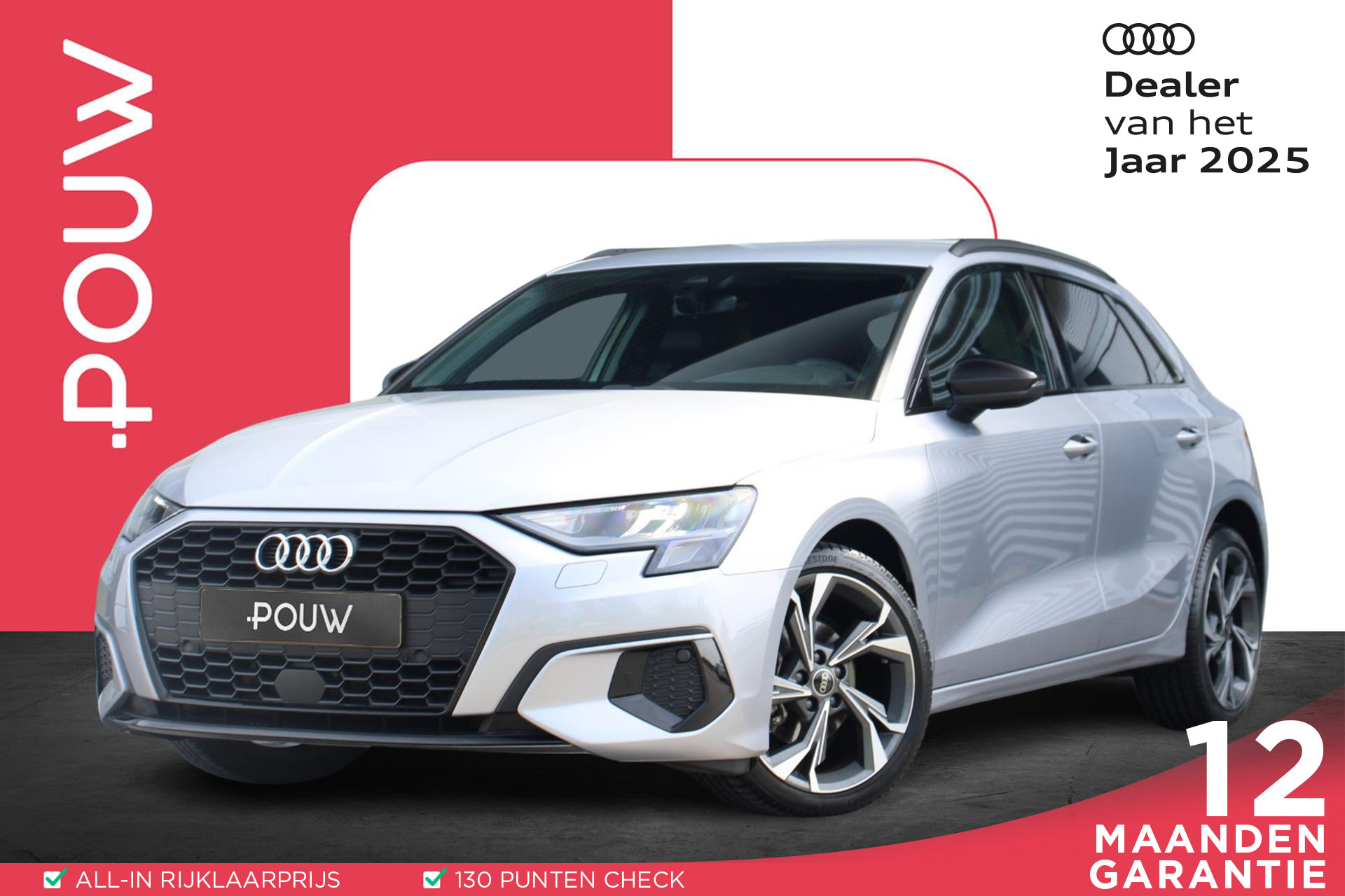 Audi A3 Sportback 30 TFSI edition one | Optiekpakket Zwart | Adaptieve Cruise Control | Apple Carplay/ Android Auto | Achteruitrijcamera