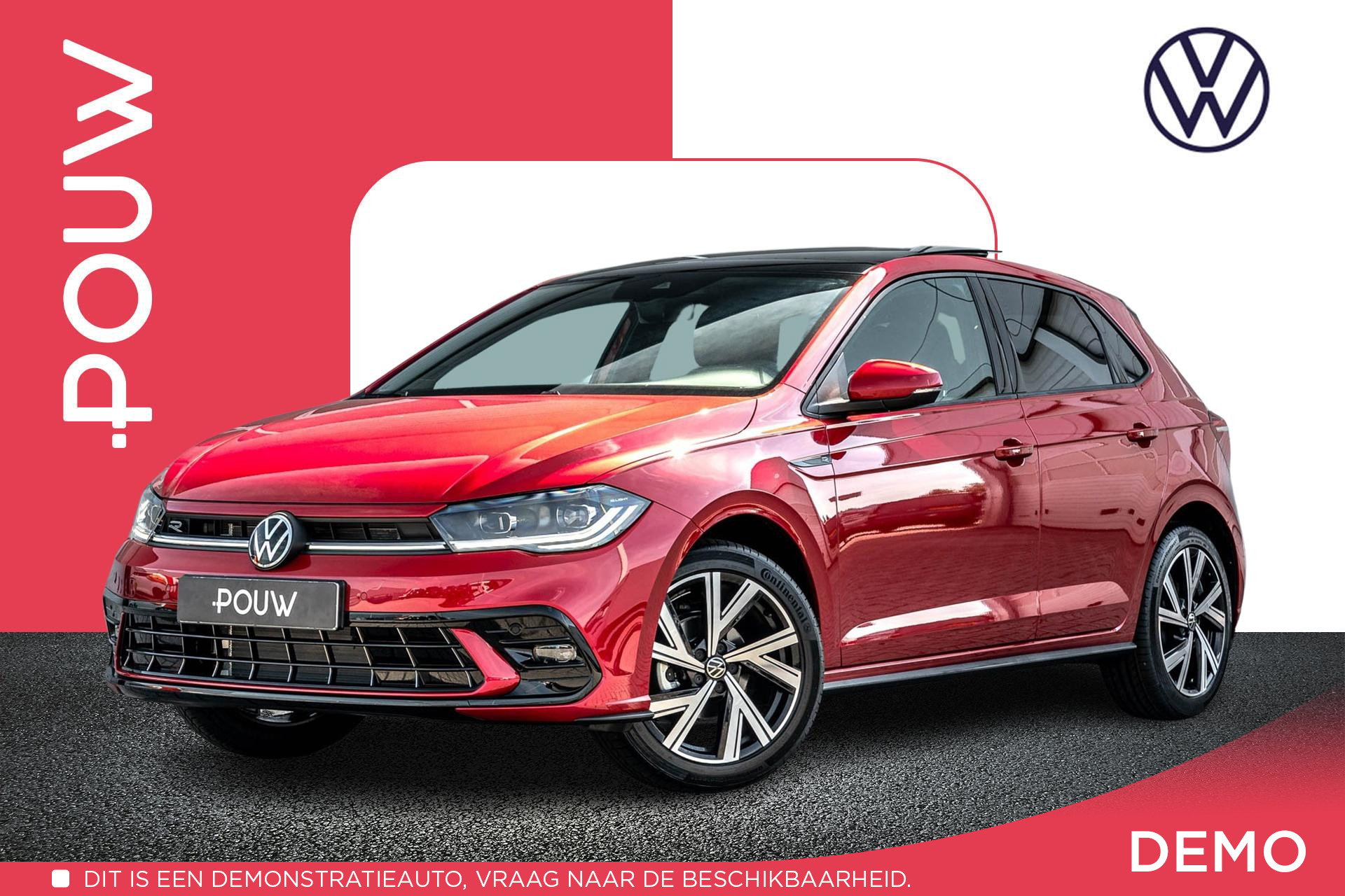 Volkswagen Polo 1.0 TSI 95pk DSG R-Line | Panoramadak | Stoelverwarming