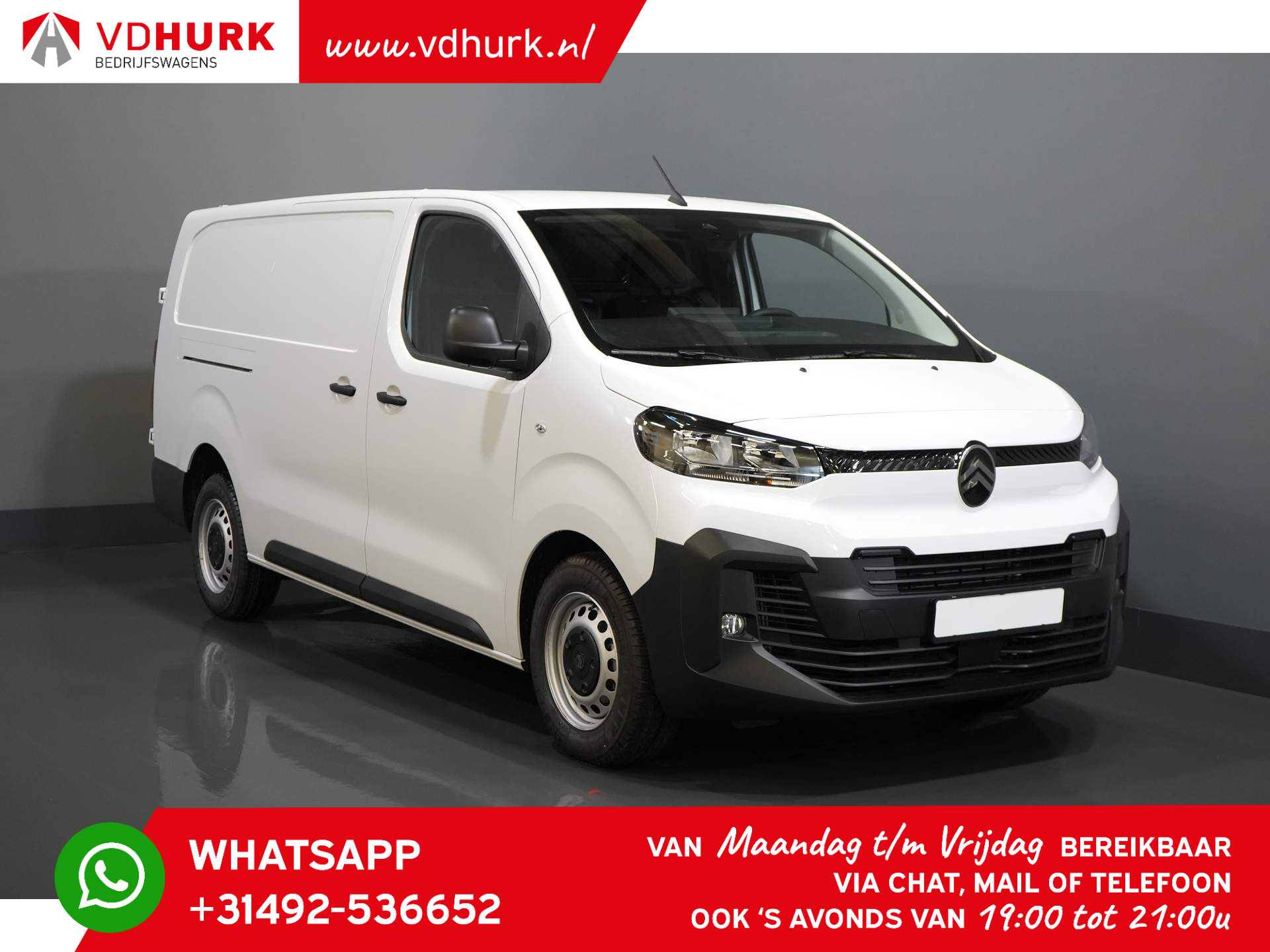 Citroën Jumpy 2.0 HDI 180 pk! Aut. L3 NIEUW! Virtual Cockpit/ Carplay/ Navi/ Camera/ Cruise/ PDC/ Vloer