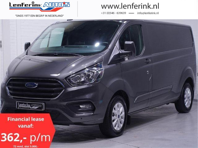 Ford Transit Custom 2.0 TDCI 130 pk L2H1 Limited Navi, 16" LMV Cruise Control, PDC V+A, Airco, Apple Carplay, NAP, 3-Zits