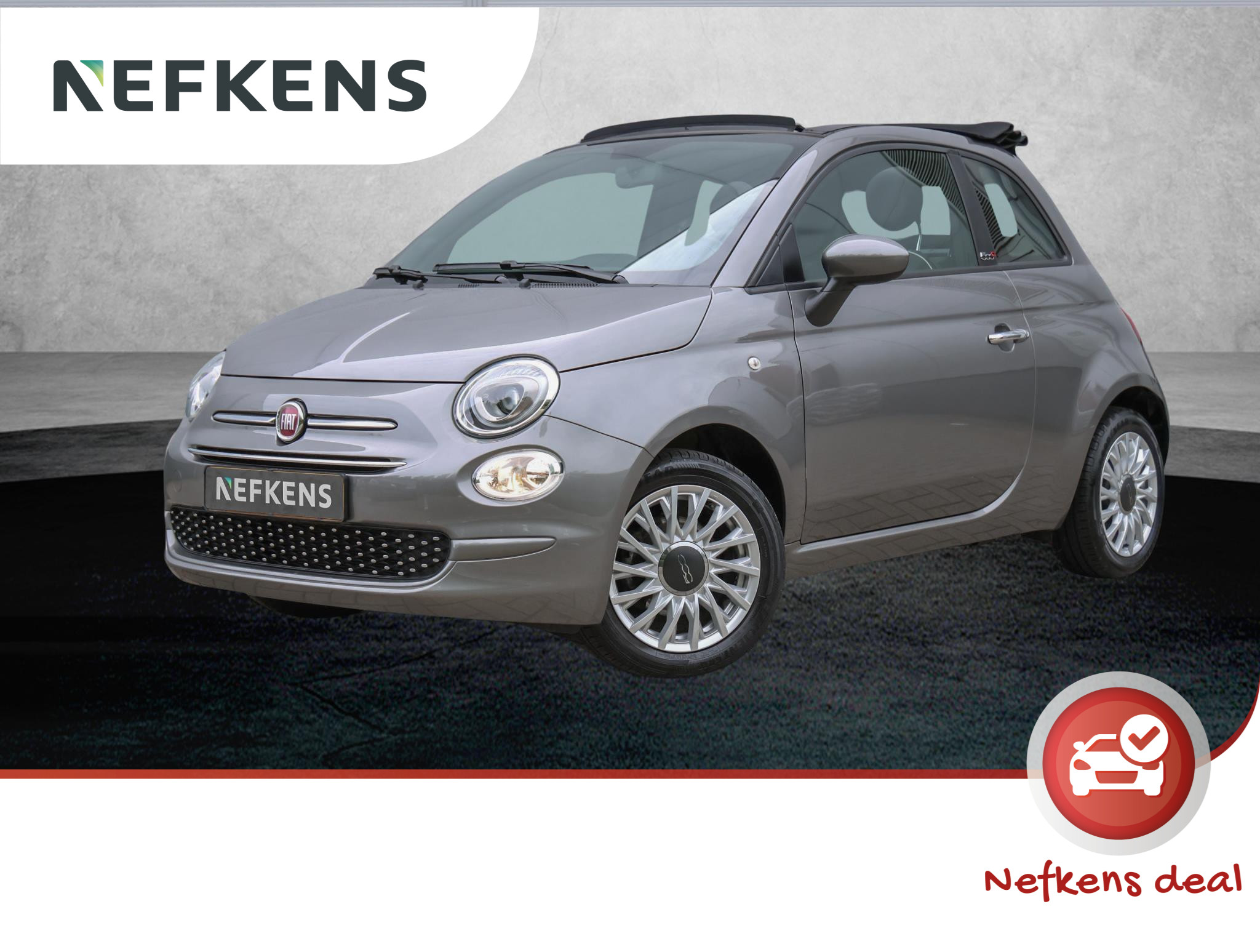 Fiat 500C 69pk Hybrid Lounge (1ste eig./Climate/Cruise/NAV./PDC/AppleCarPlay)