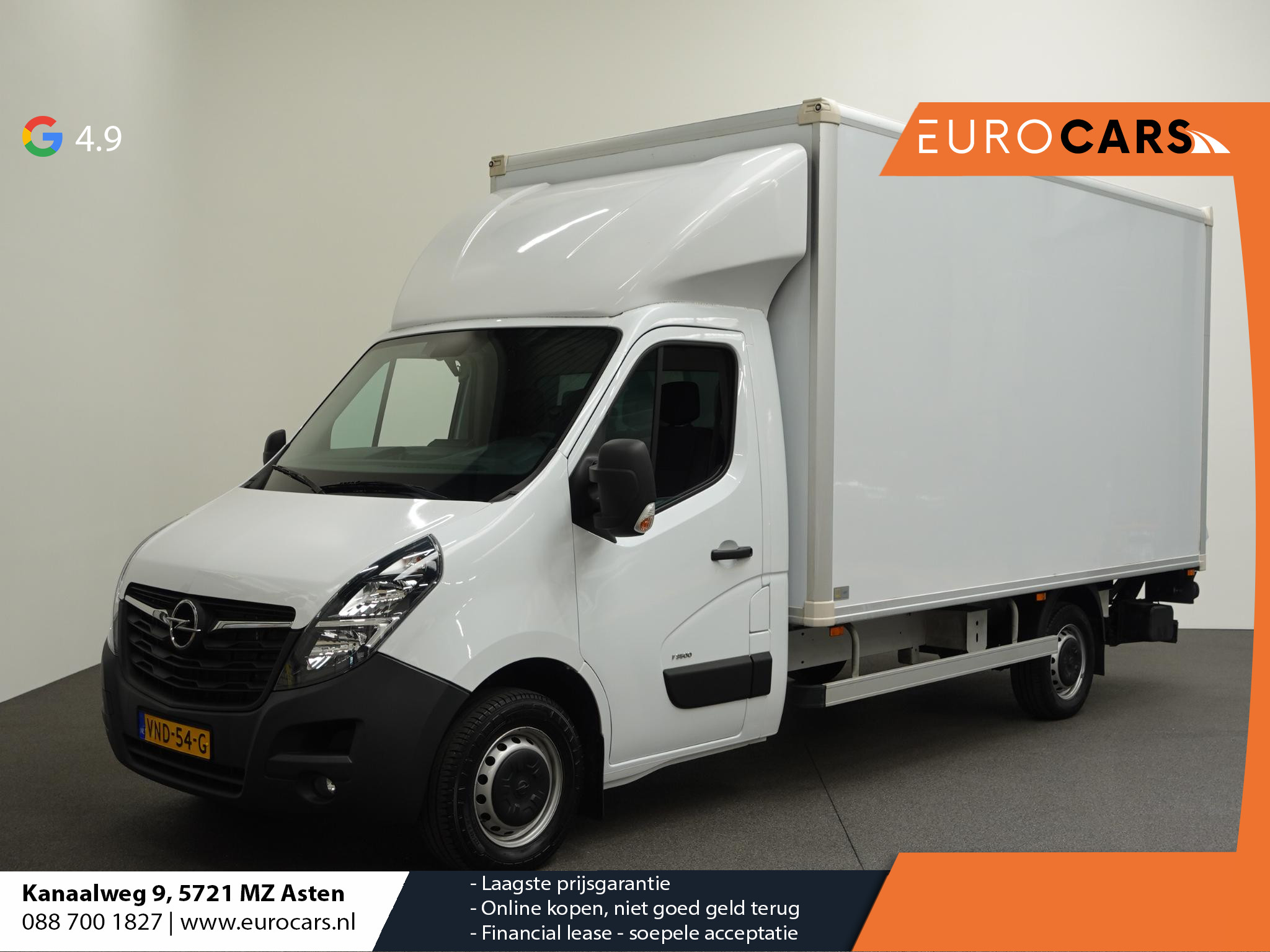 Opel Movano 2.3 Turbo L3H1 Bakwagen Bakwagen Meubelbak met Laadklep Airco|Cruise Control|Navigatie|Zijdeur